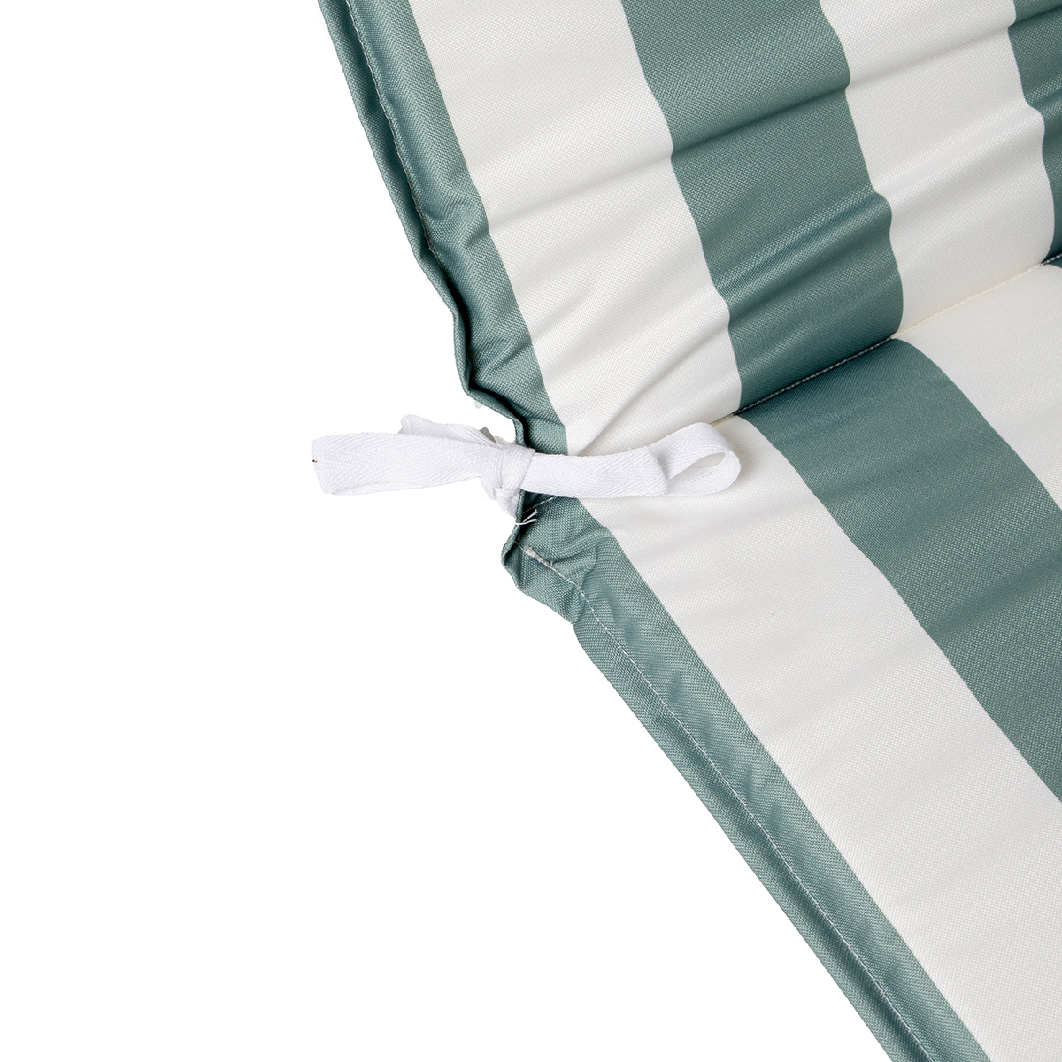 Coxim para espregui&ccedil;adeira riscas branco e verde