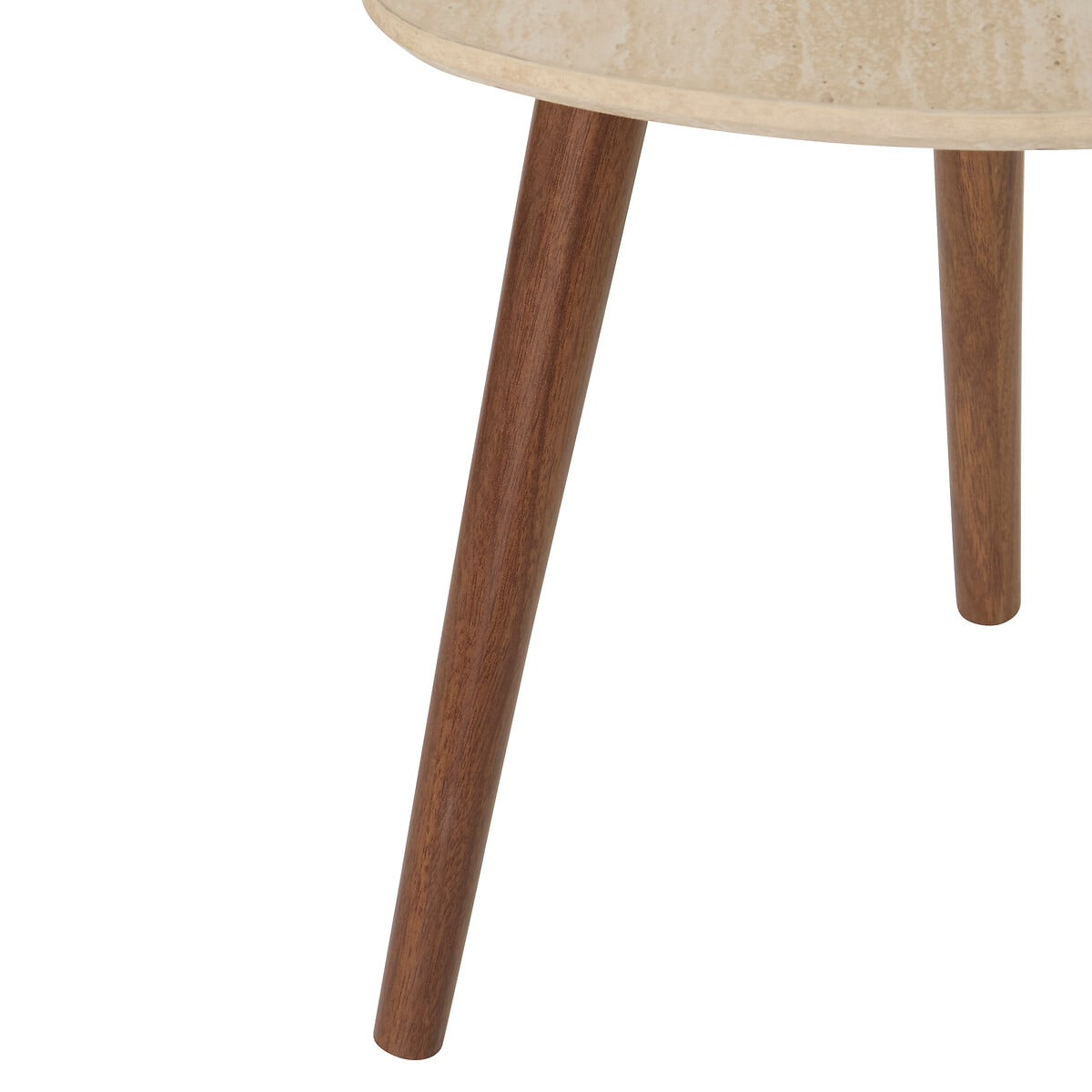 Conjunto de 3 mesas de apoio MILEO castanhas