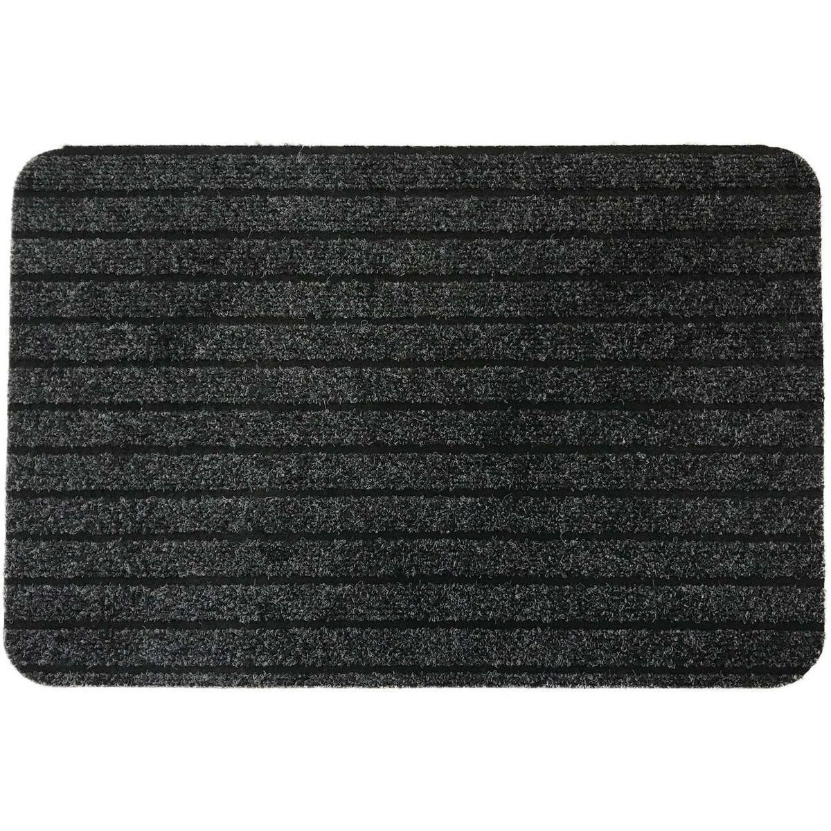 Tapete de entrada l&aacute;tex cinza escuro