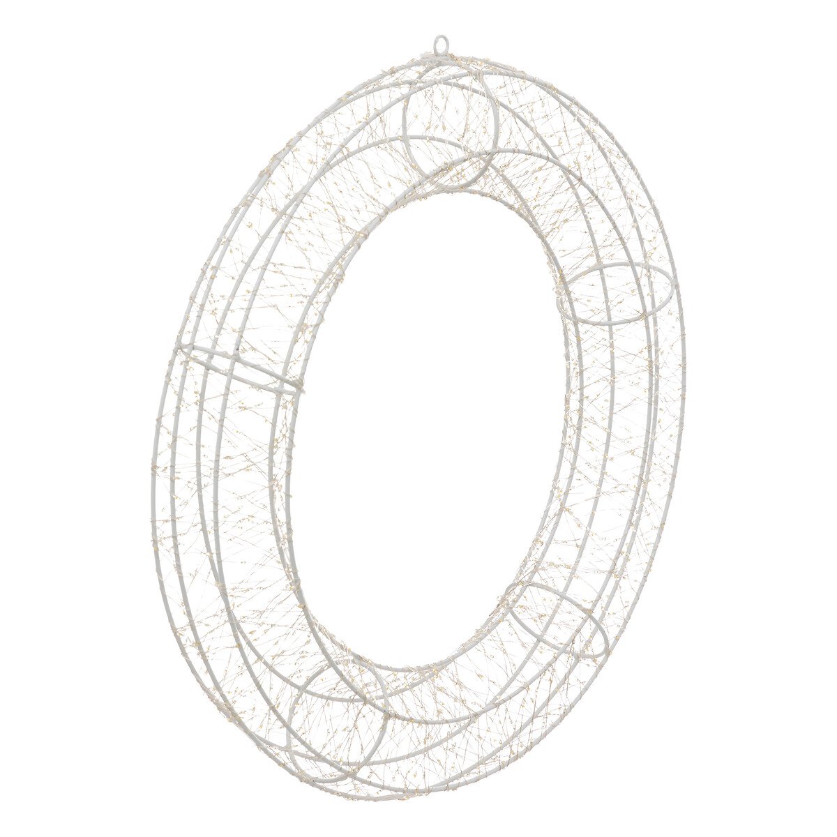 Coroa luminosa com 1440 leds branco quente 50cm,  Coroa luminosa com 1440 leds branco quente 50cm