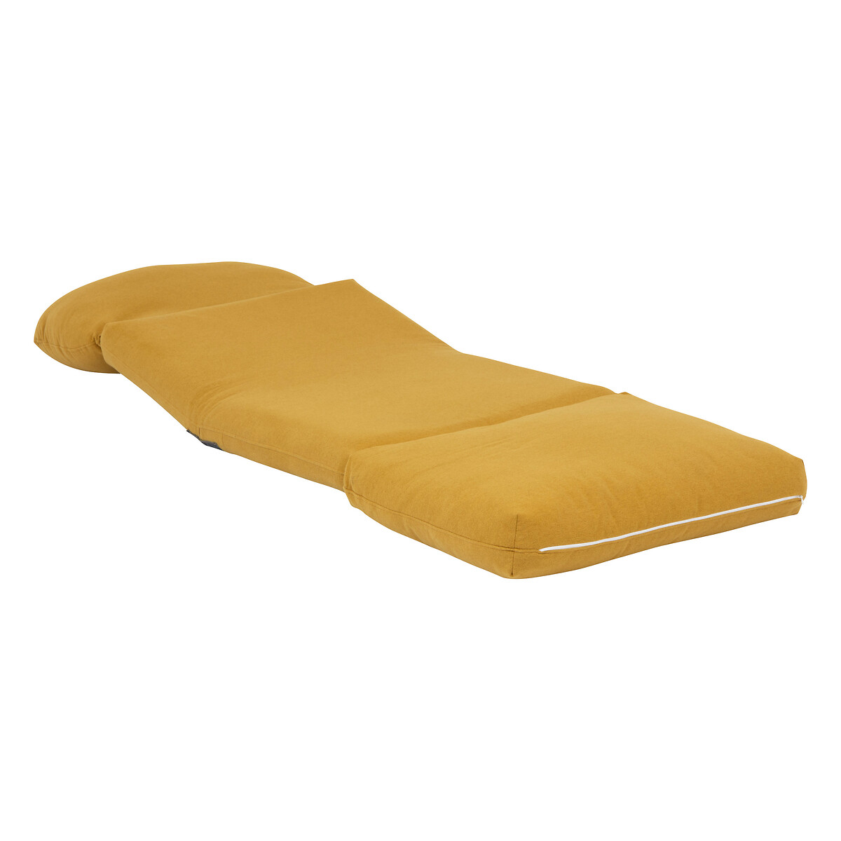 Pufe convertível em cama MARZA amarelo 58x78x82cm,  Pufe convertível em cama MARZA amarelo 58x78x82cm