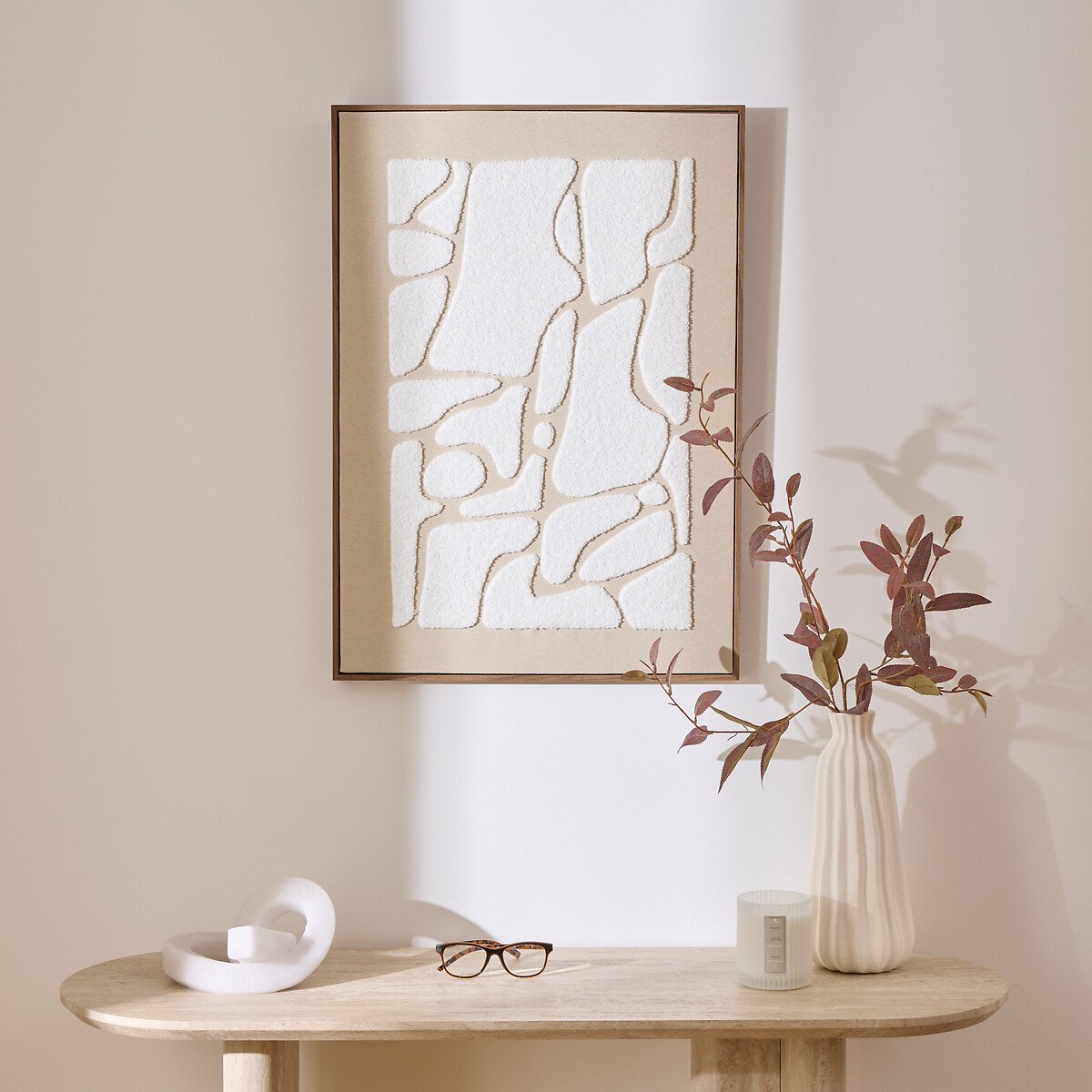 Quadro decorativo 3d  ZIAD bege 70x50cm