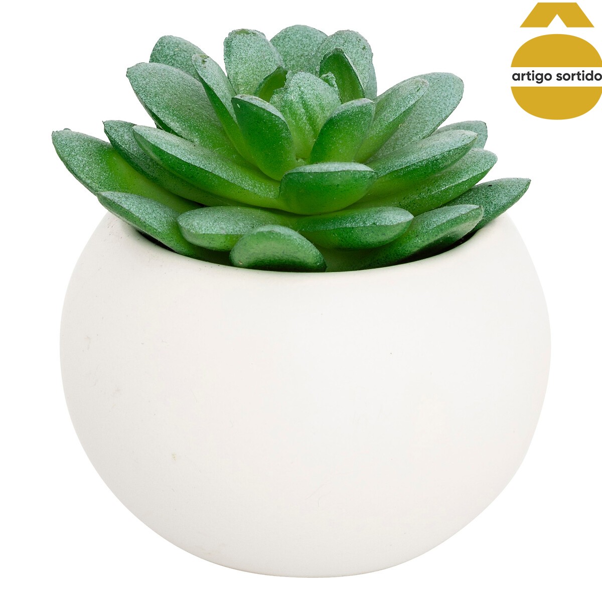 Vaso com planta artificial 13cm
