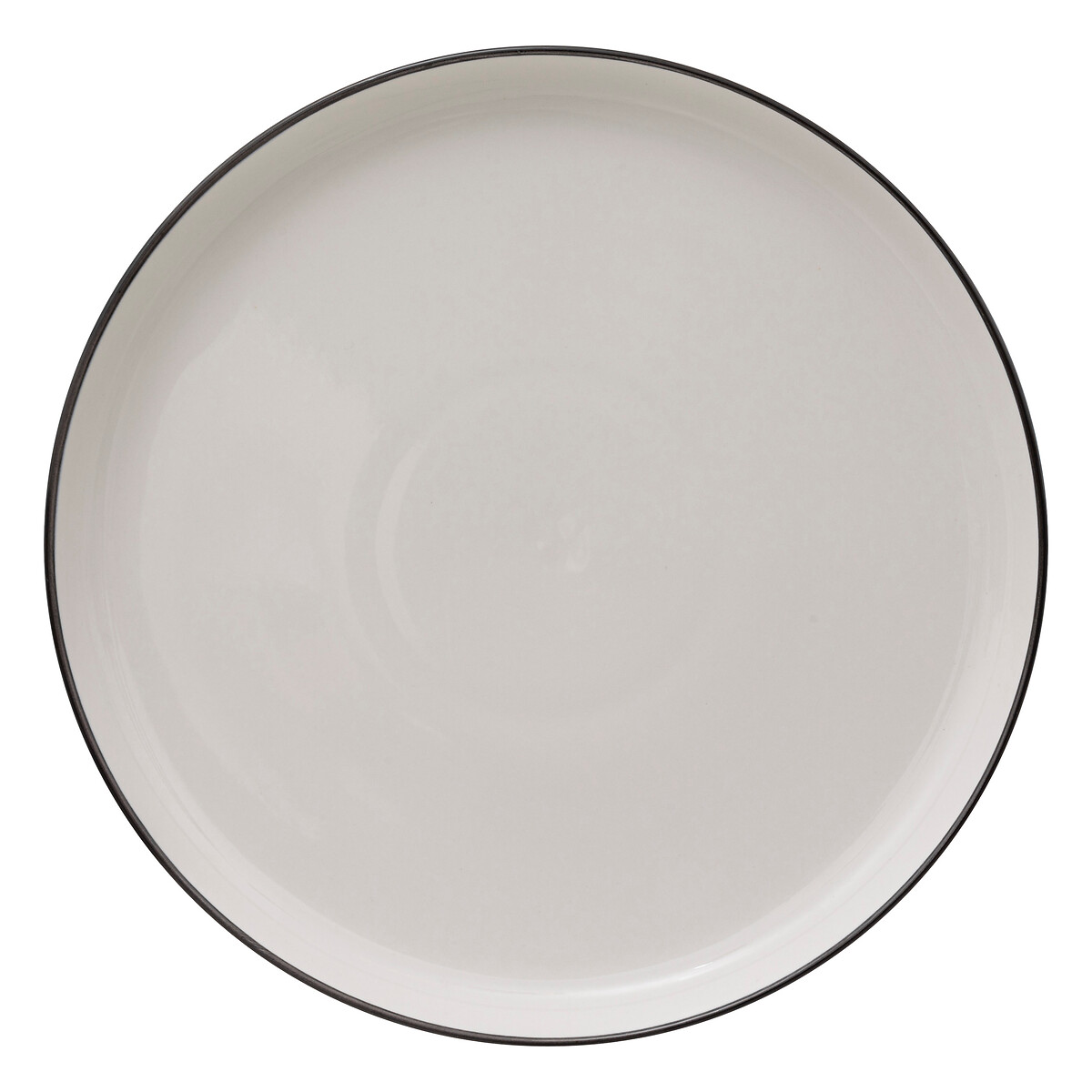 Prato raso ALIX branco em porcelana 27cm