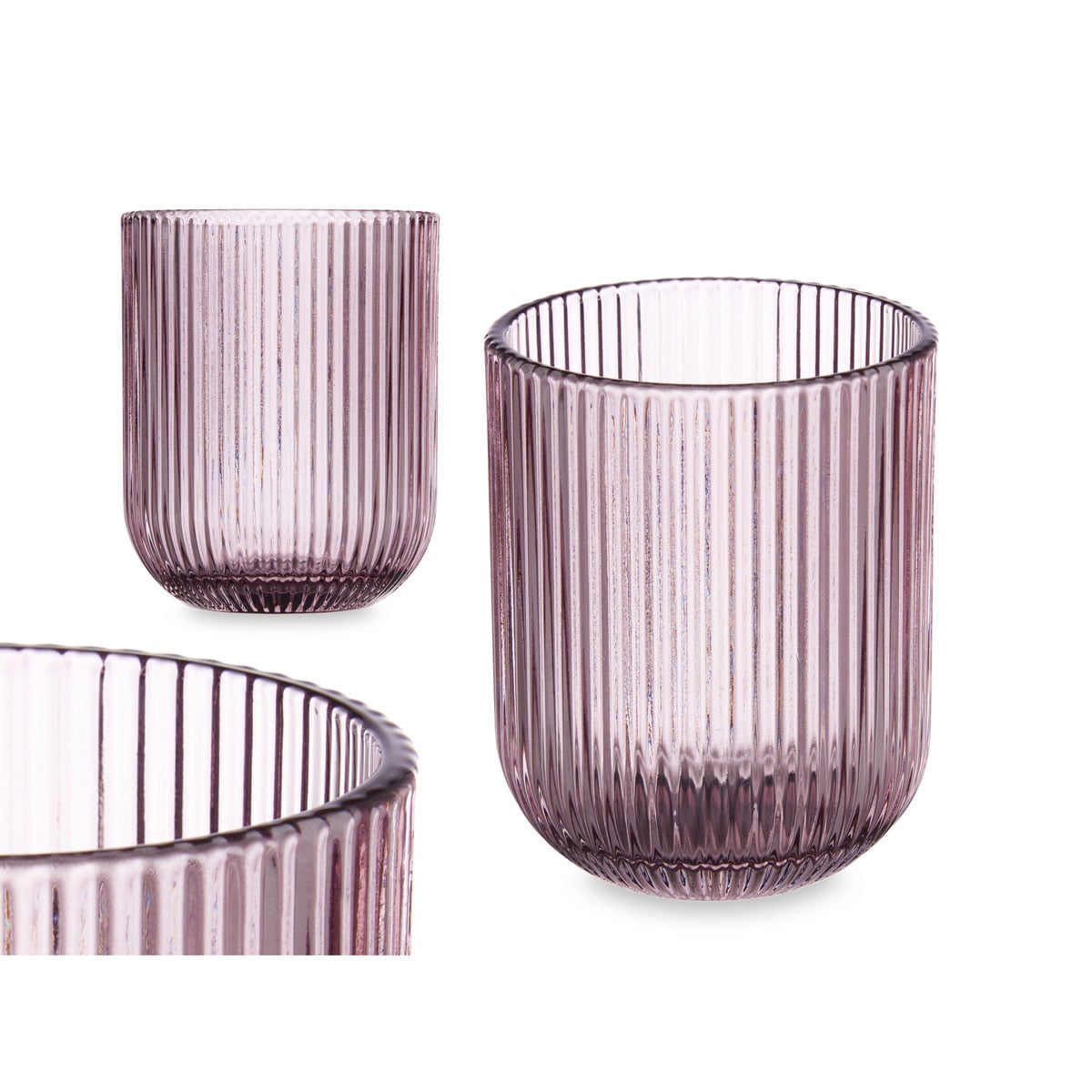 Copo de &aacute;gua RISCAS rosa 27cl