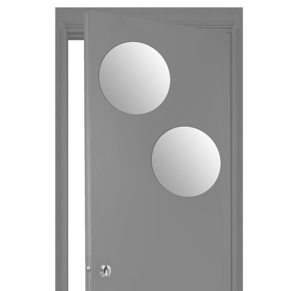 Conjunto de 2 espelhos adesivos redondos