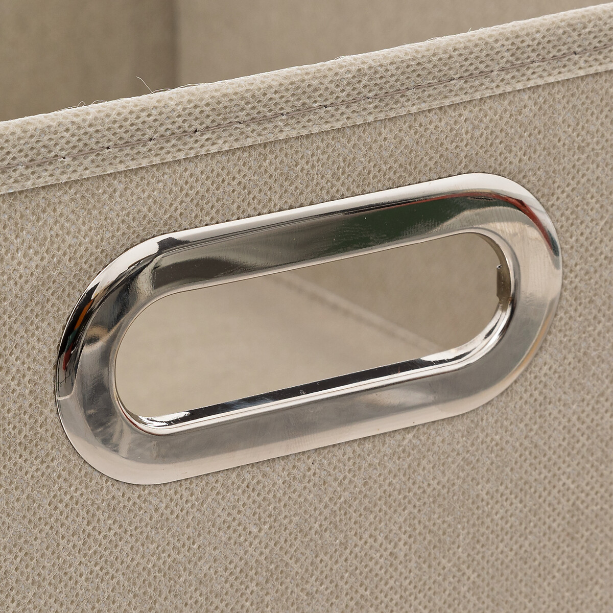 Caixa de arrumação bege 31x31cm