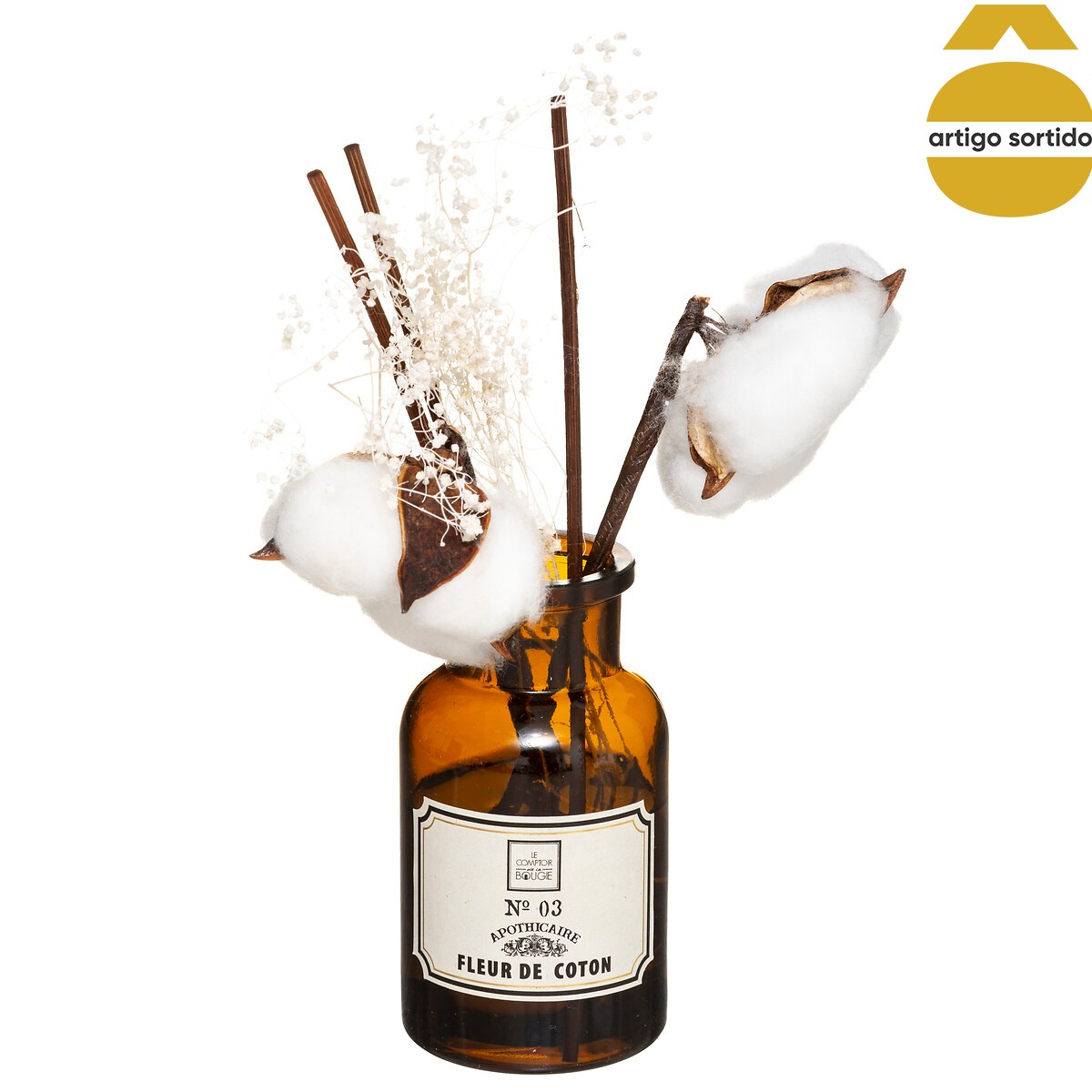 Ambientador perfumado com flores secas