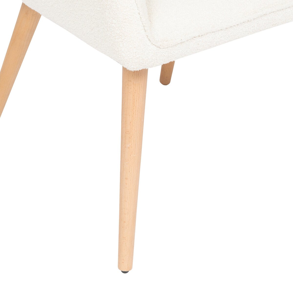 Cadeira VISOCA branca em bouclé 60x57x83,5cm