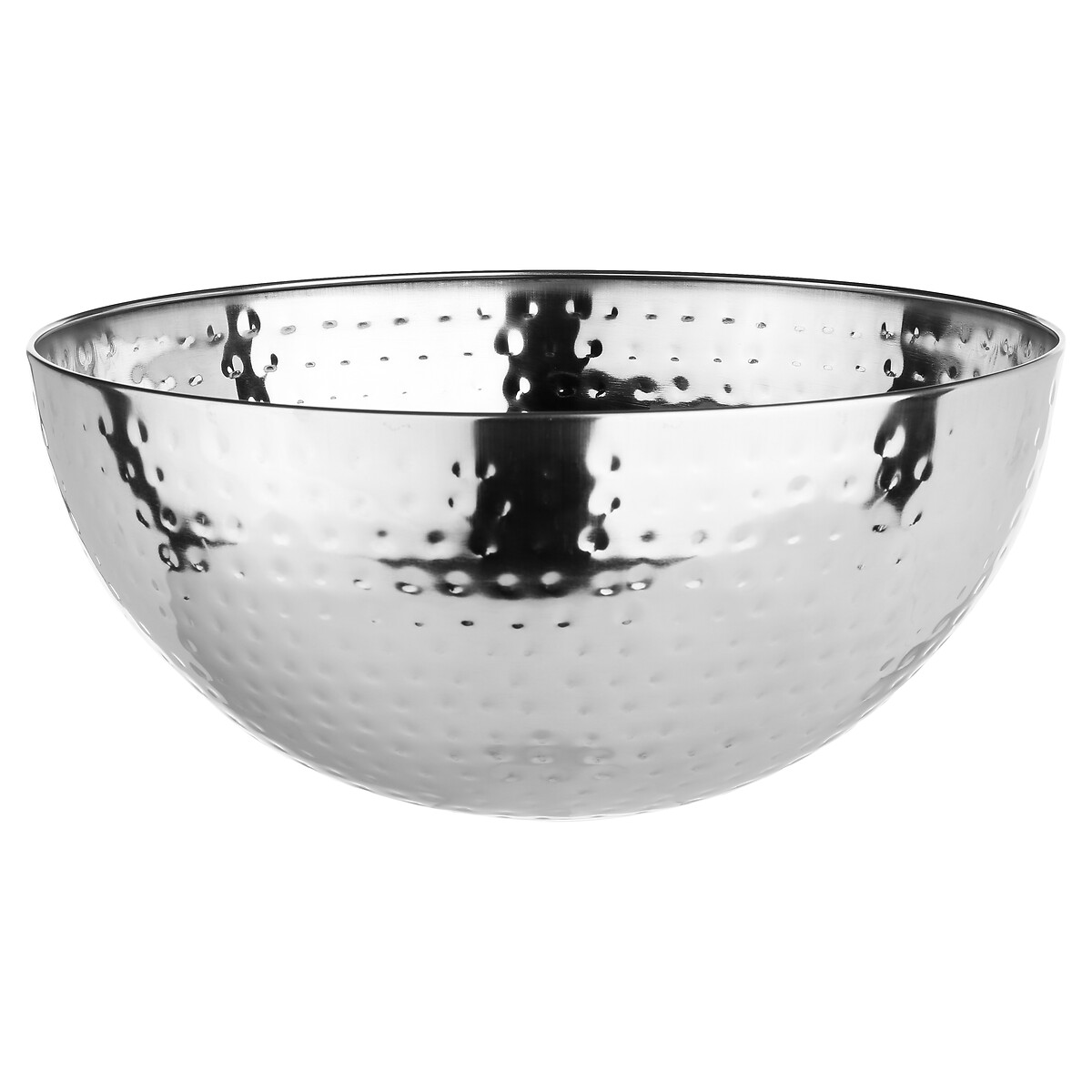 Saladeira em inox martelado 29cm