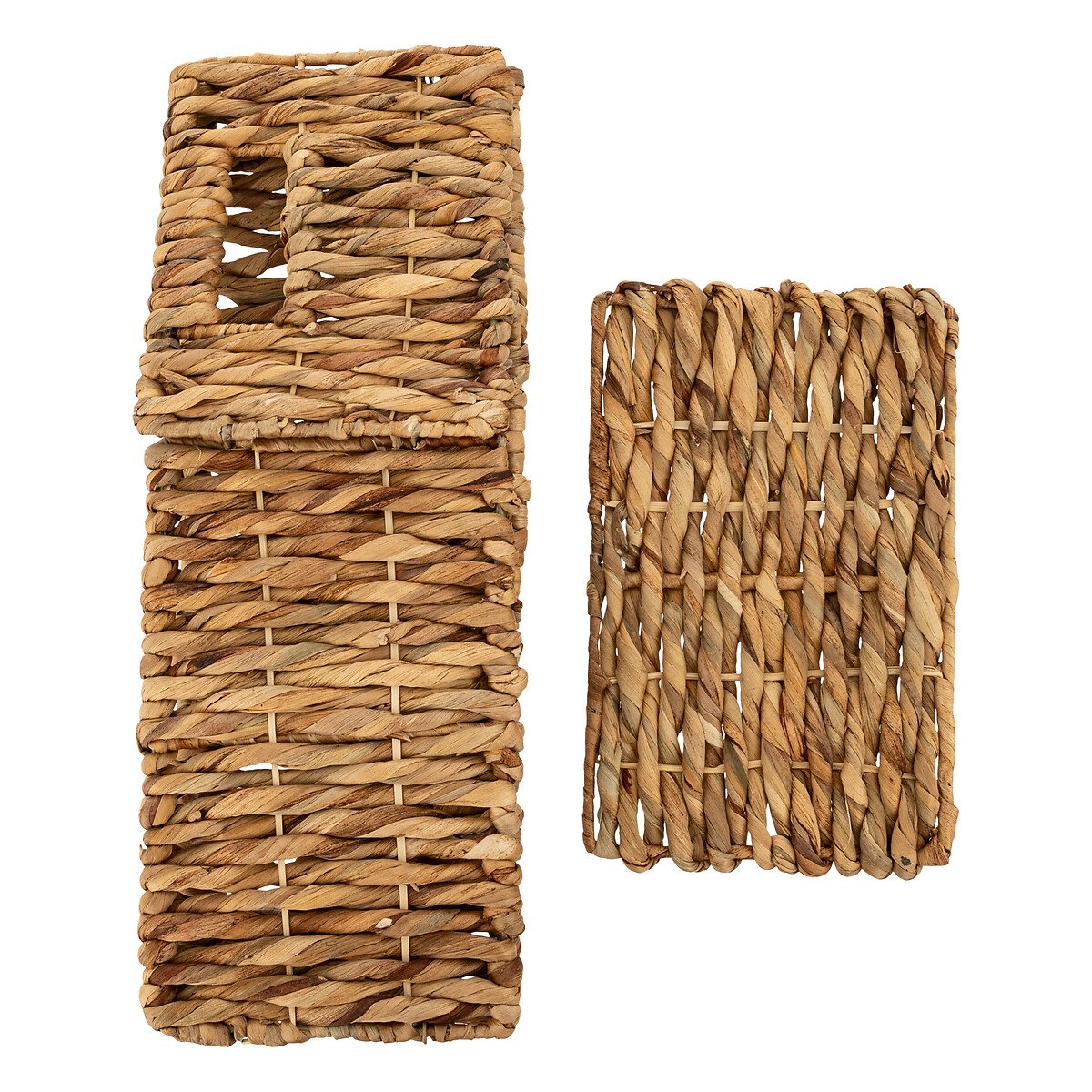 Cesto MAURA bege em jacinto 20x29cm