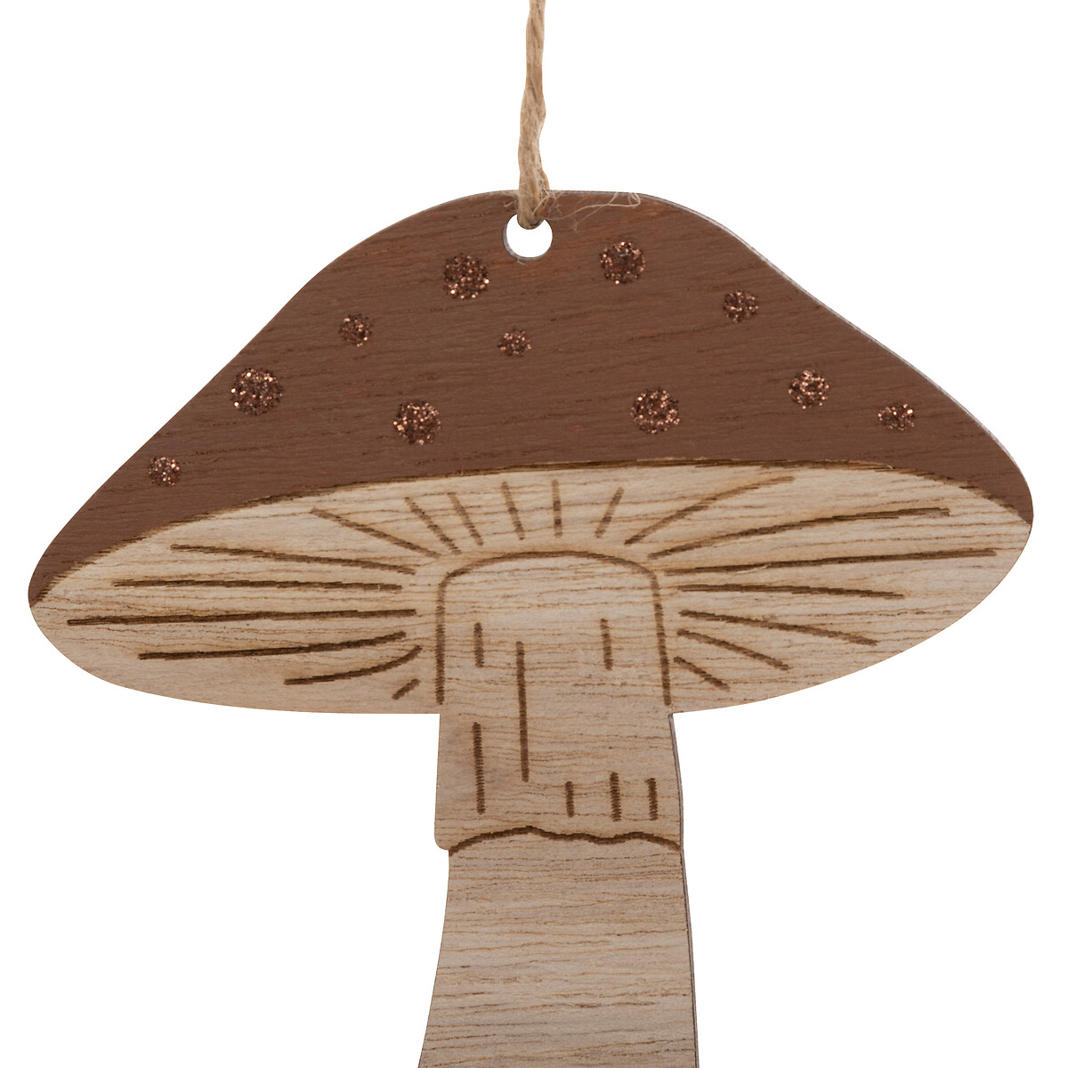 Conjunto de 2 pendurantes cogumelo 12cm