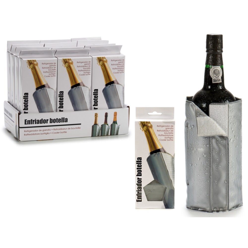 Refrigerador para garrafa cinzento