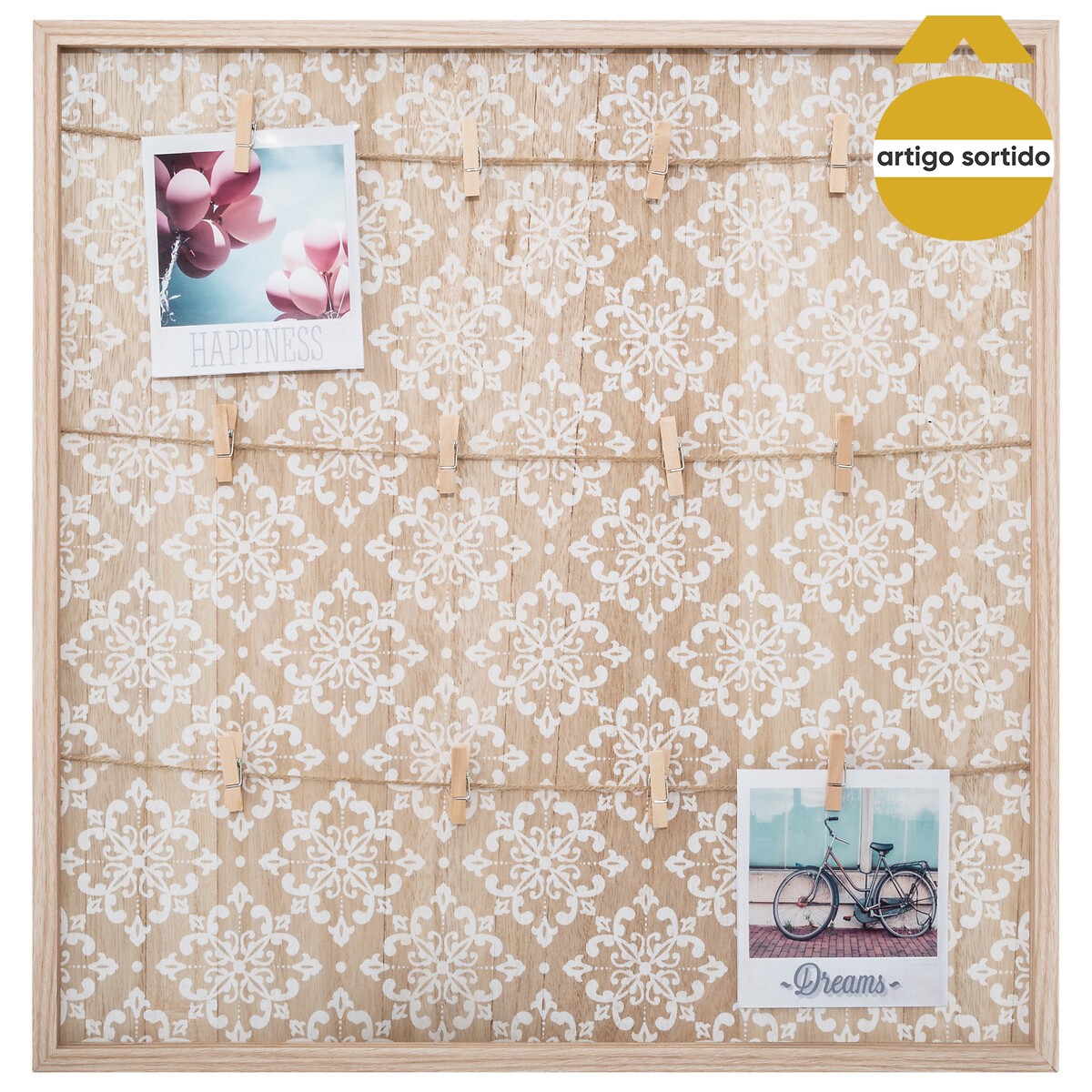 Porta fotos decorado 48x48cm