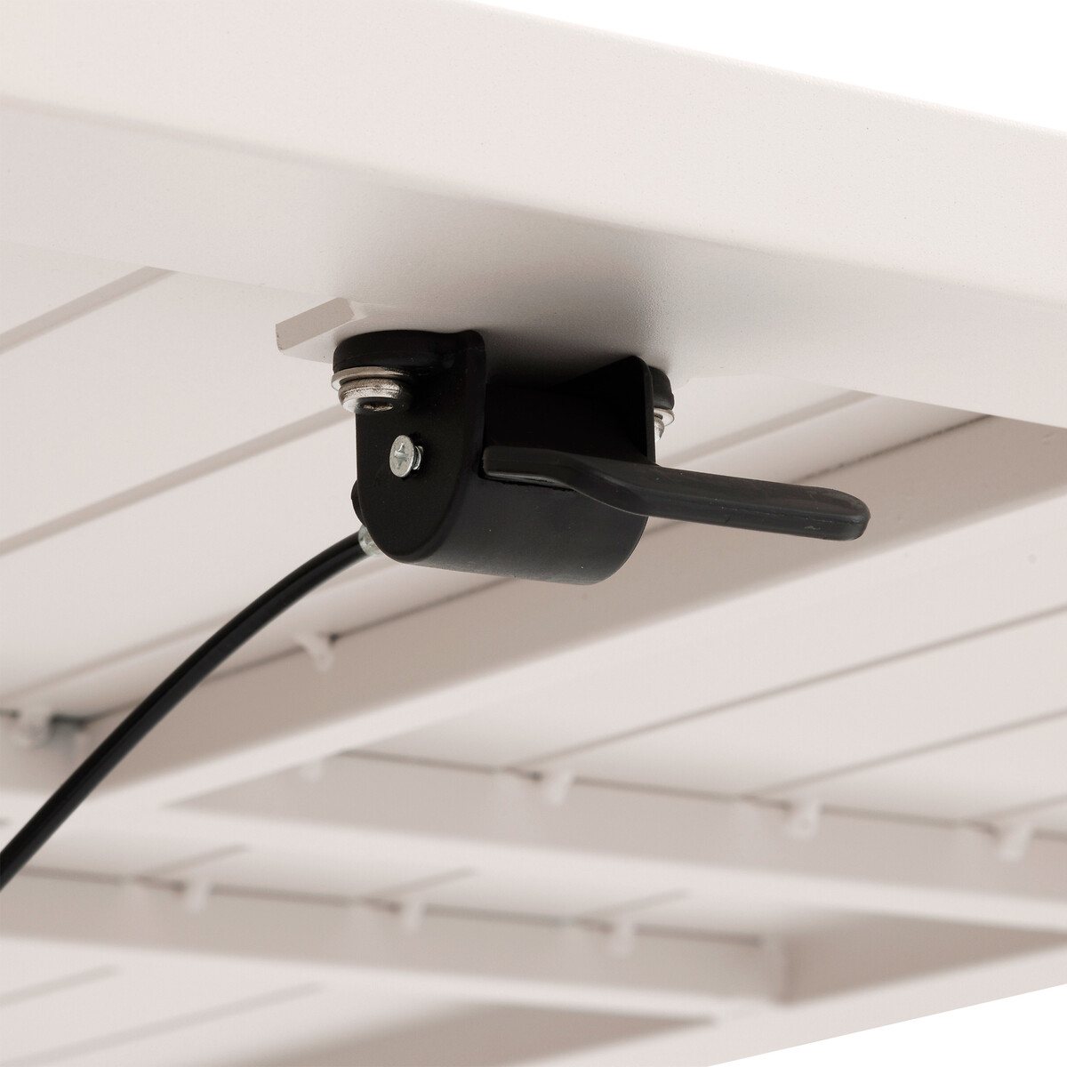 Mesa de centro SALIMIA elev&aacute;vel branco