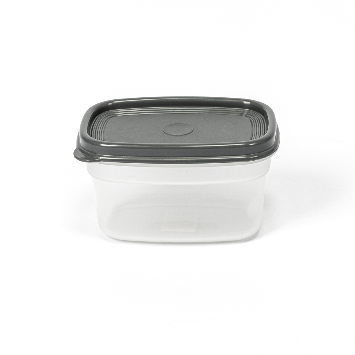 Caixa retangular com tampa cinza 0,5l