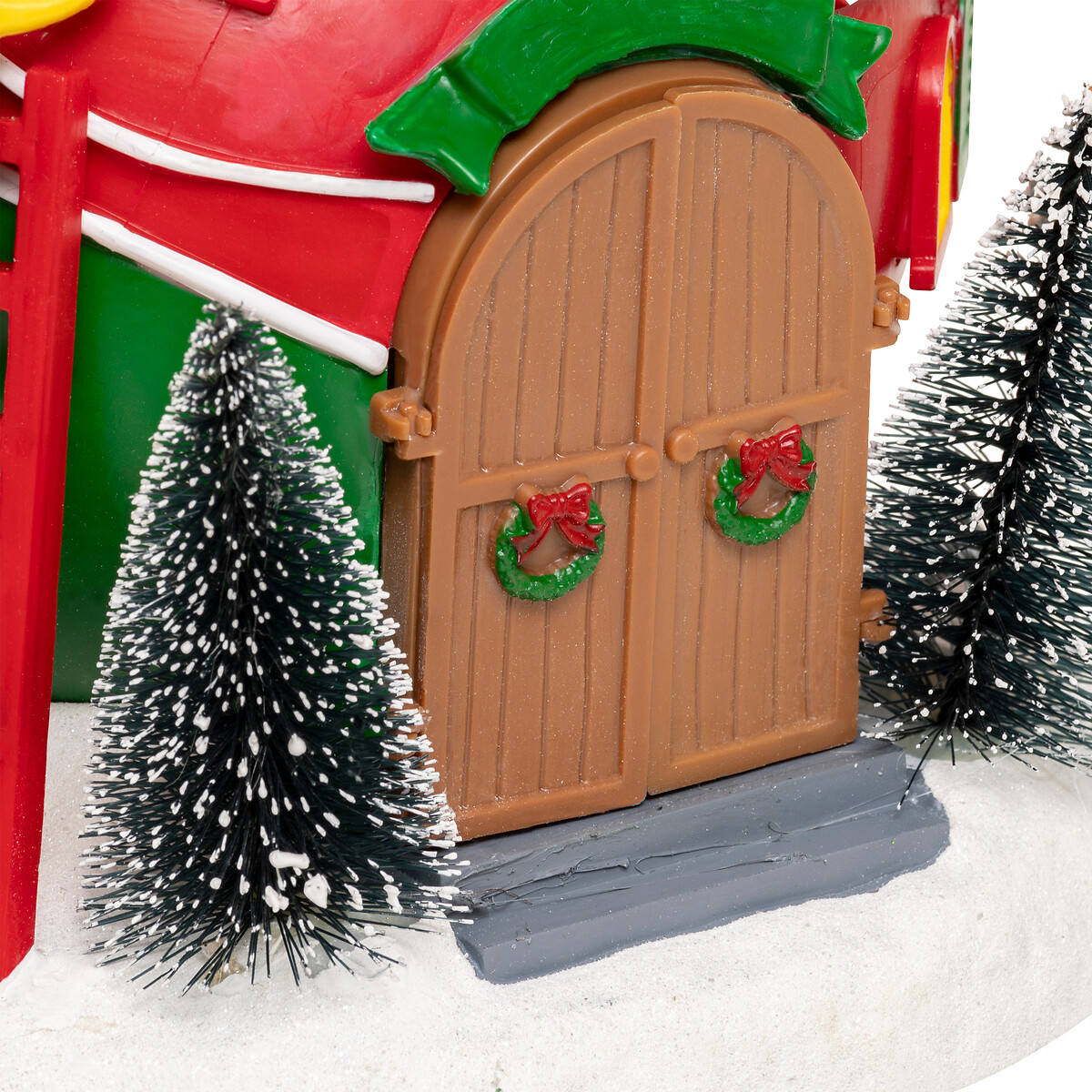 Aldeia bola de natal com pai natal 19,5x22cm