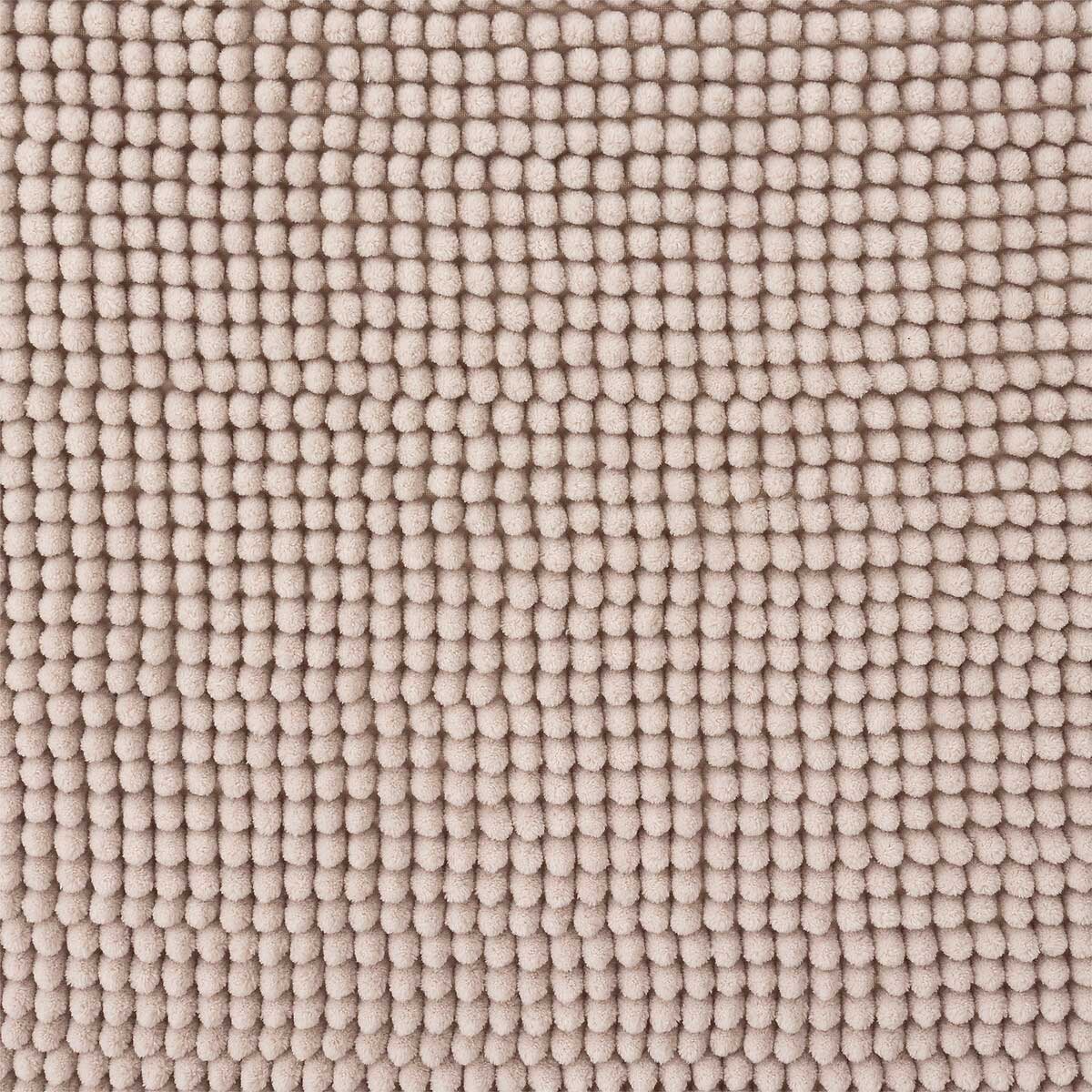Tapete wc chenille cor linho 80x50cm