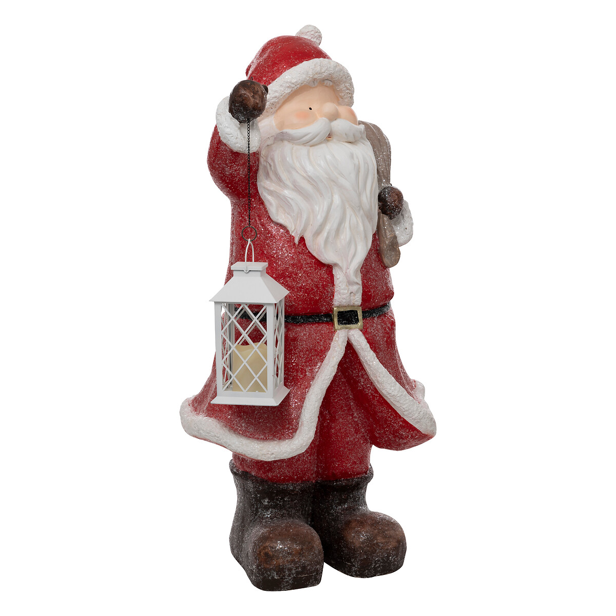 Figura pai natal com lanterna 119cm
