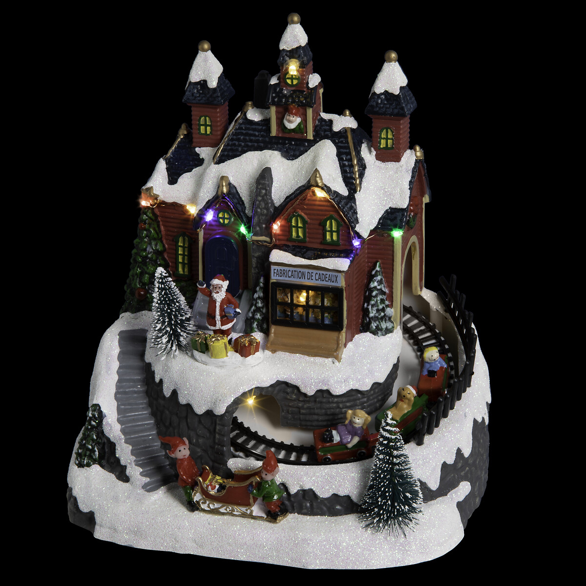 Aldeia natalícia com comboio,  Aldeia natalícia com comboio