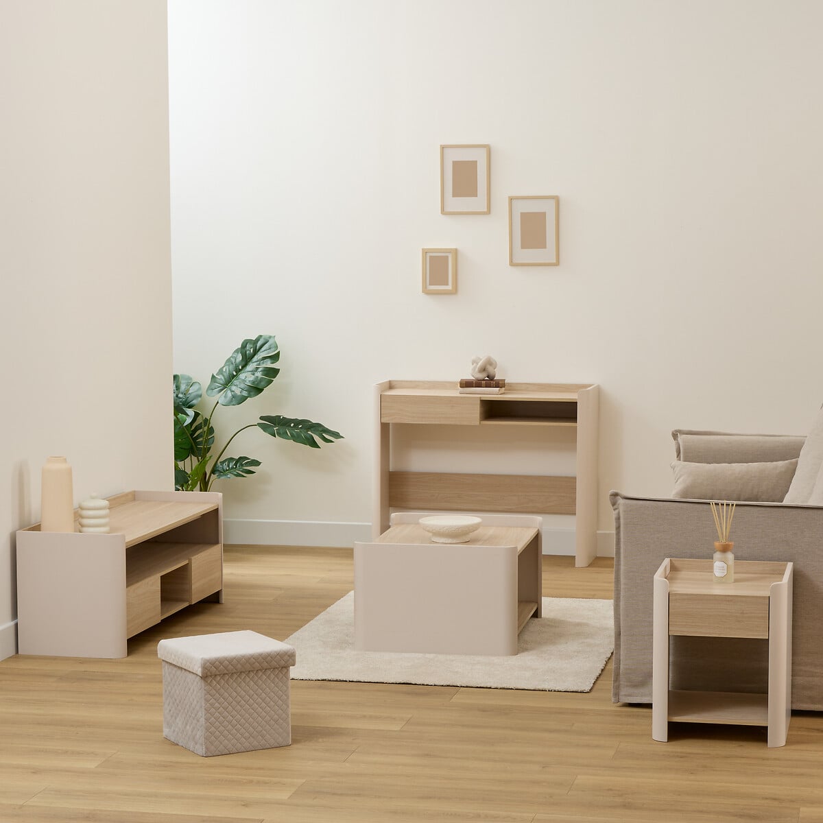 Consola ROUNDY marfim