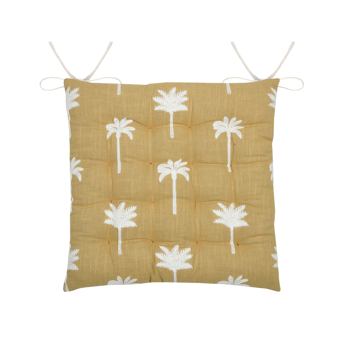 Coxim para cadeira CASABLANCA amarela 38x38cm