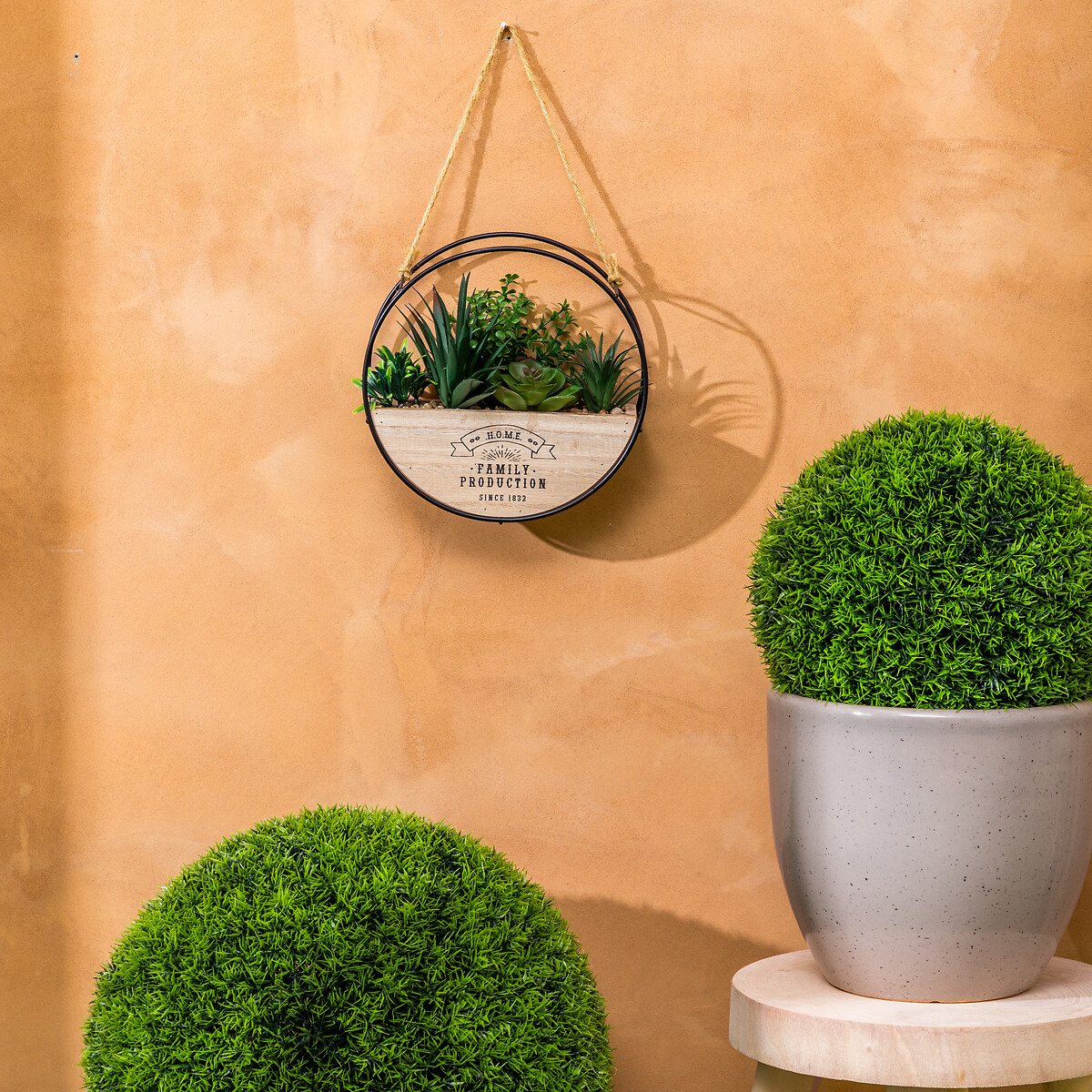 Vaso suspenso com planta artificial KRIST 20cm