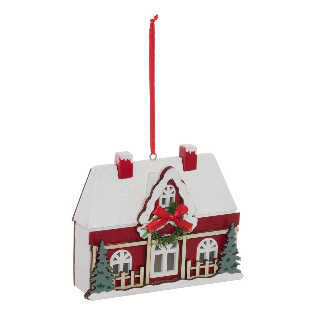 Pendurante casinha decorativa com ilumina&ccedil;&atilde;o LED