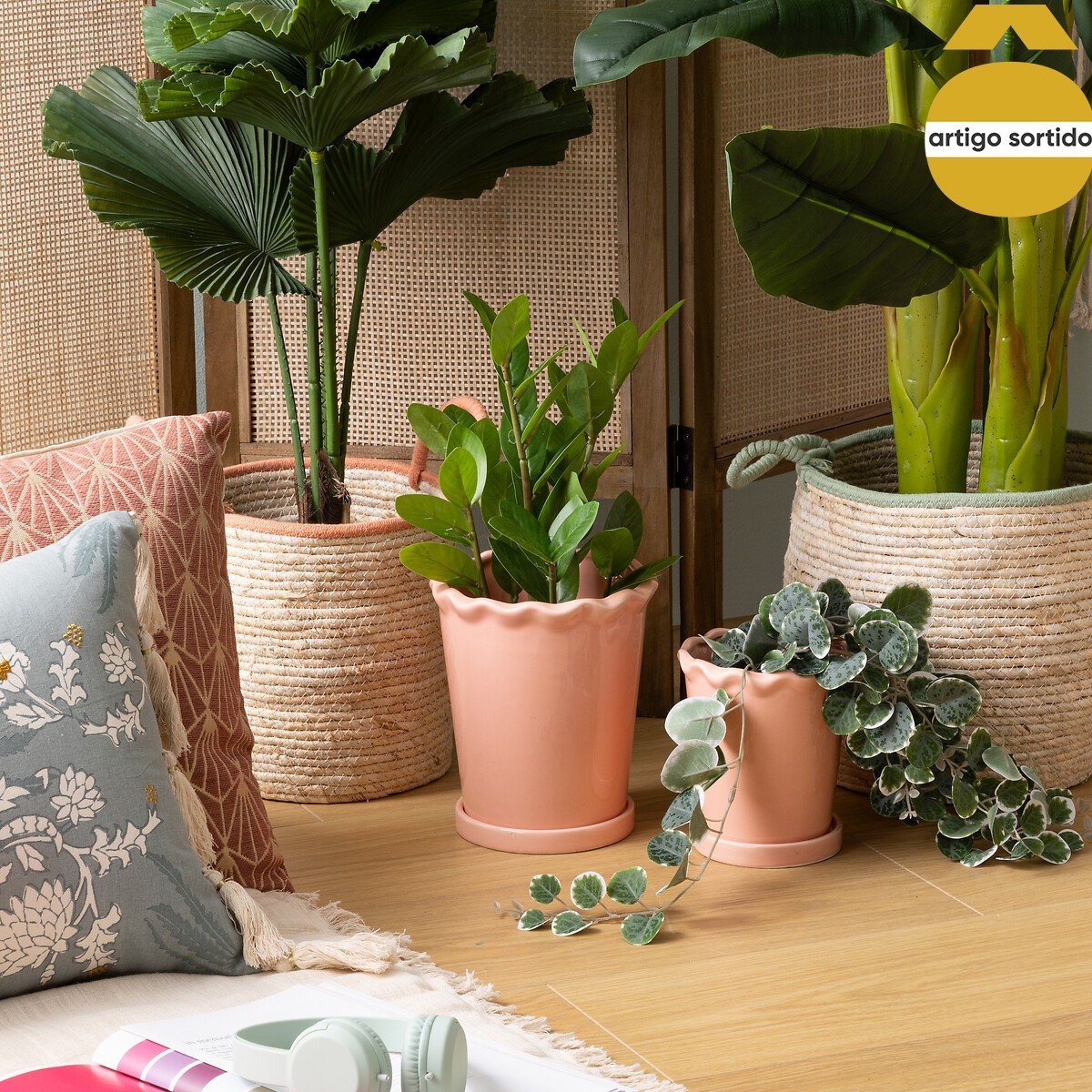 Conjunto de 2 vasos para flores WILD ROMANCE 21cm