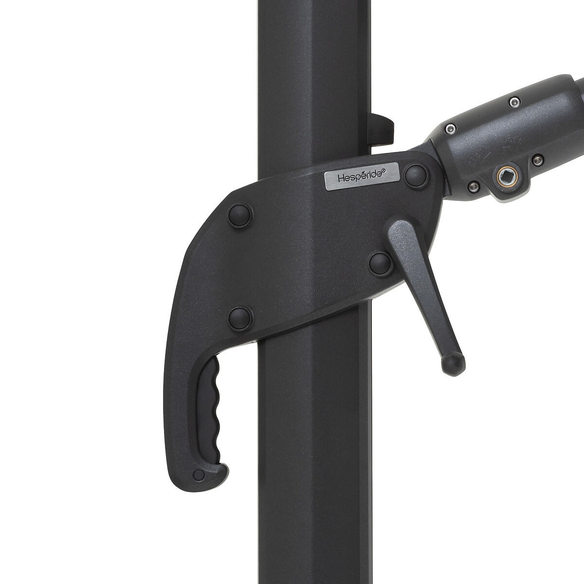 Guarda-sol MELHIA cinza graphite e antracite 4x3m,  Guarda-sol MELHIA cinza graphite e antracite 4x3m