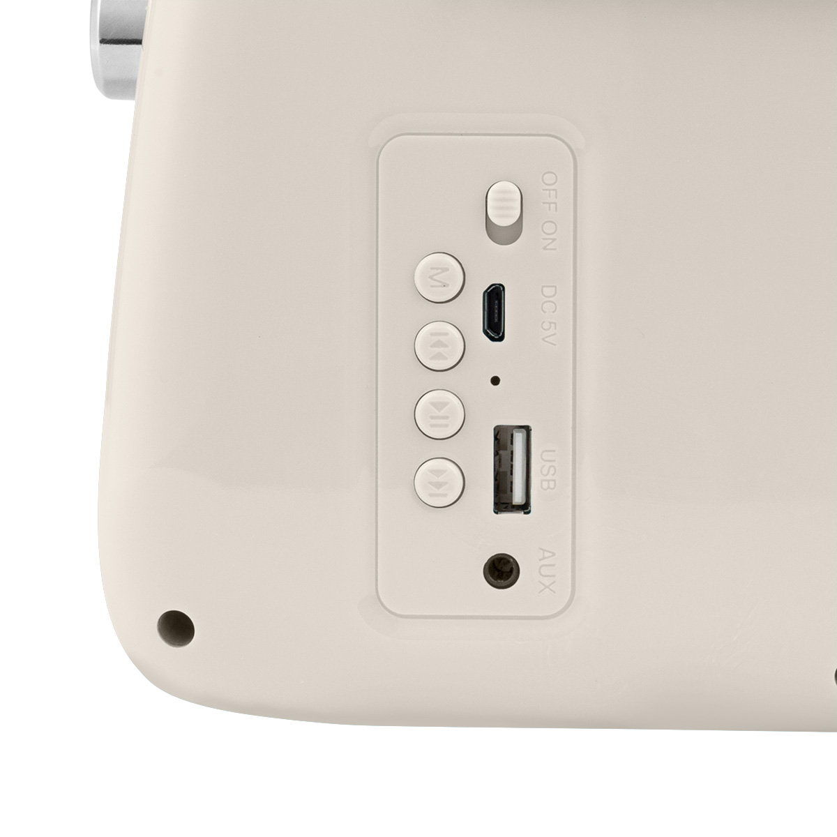 R&aacute;dio VINTAGE CUISINE bege com bluetooth