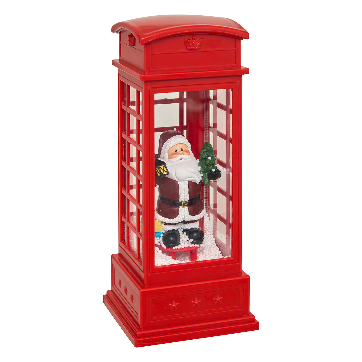 Cabine telefónica com pai natal 25cm