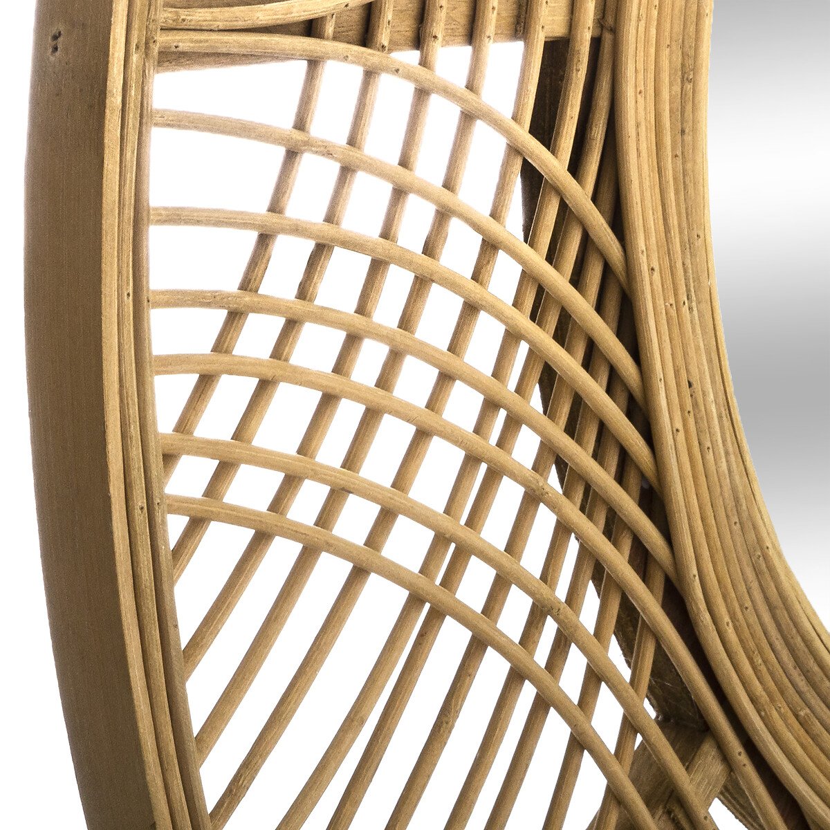 Espelho de parede INA bege bambu 90cm