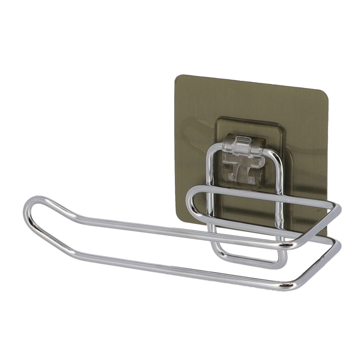 Porta rolos wc em aço inox com adesivo cromado,  Porta rolos wc em aço inox com adesivo cromado