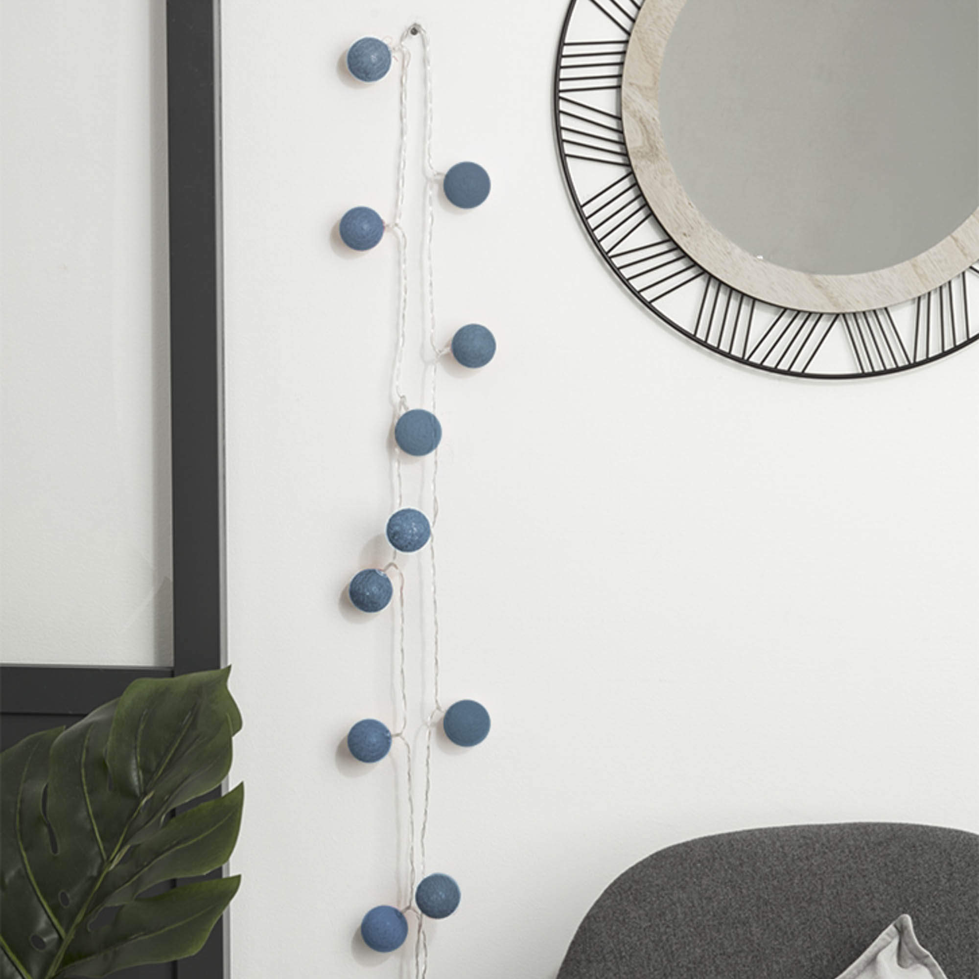 Grinalda led azul 2,55m