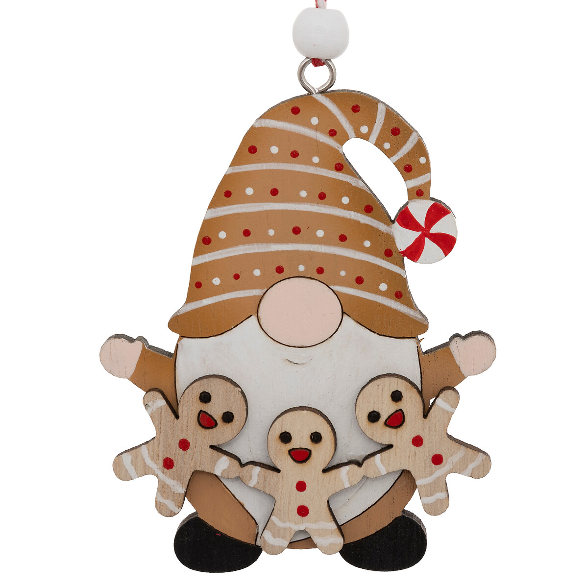 Conjunto de 3 pendurantes gnomo 10cm