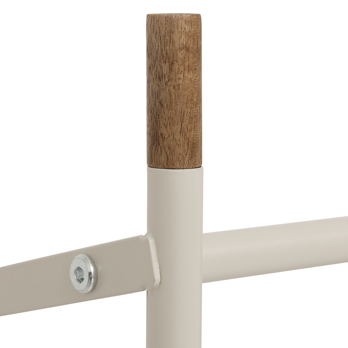 Sapateira extens&iacute;vel com 3 n&iacute;veis bege em metal