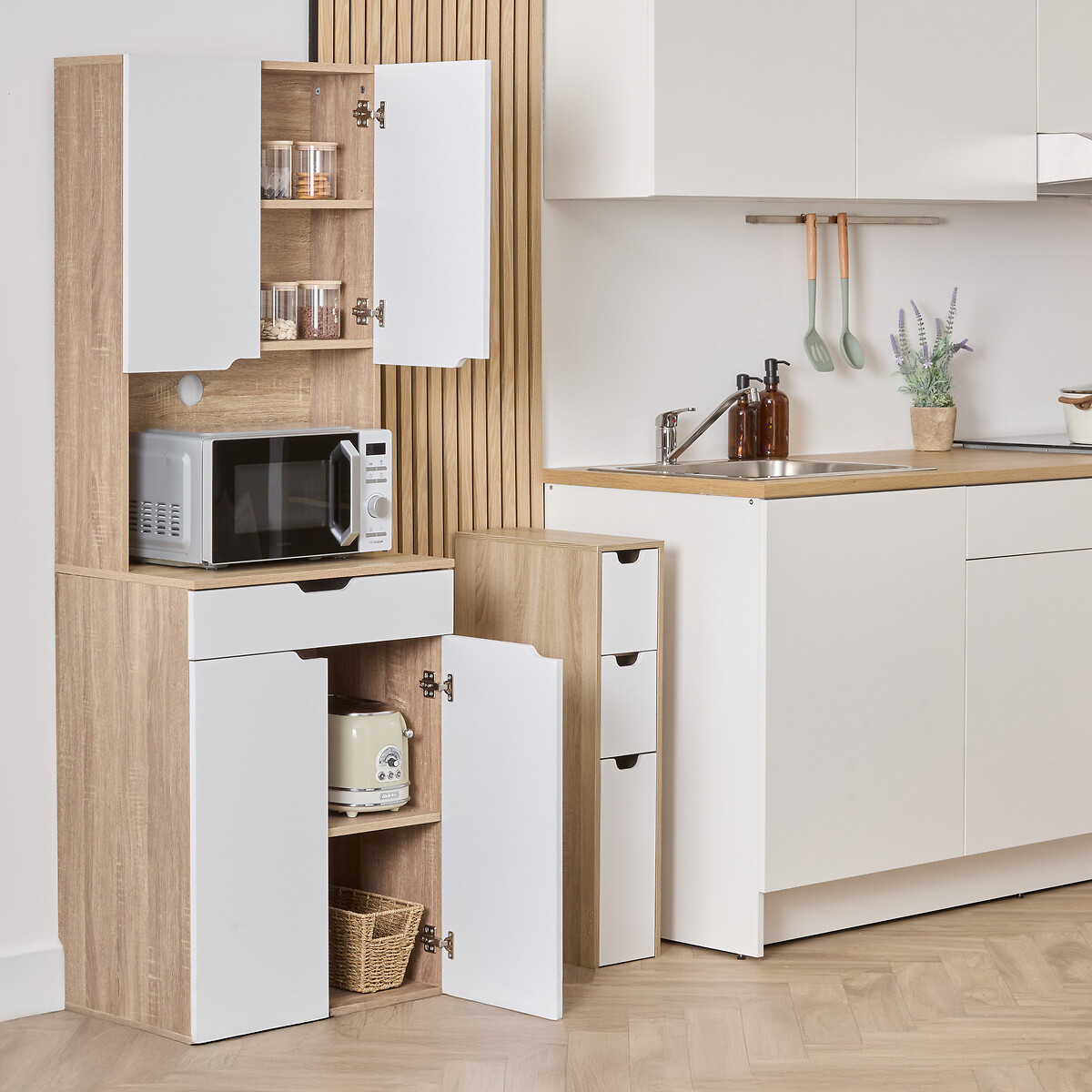 Aparador de cozinha EAT UP branco