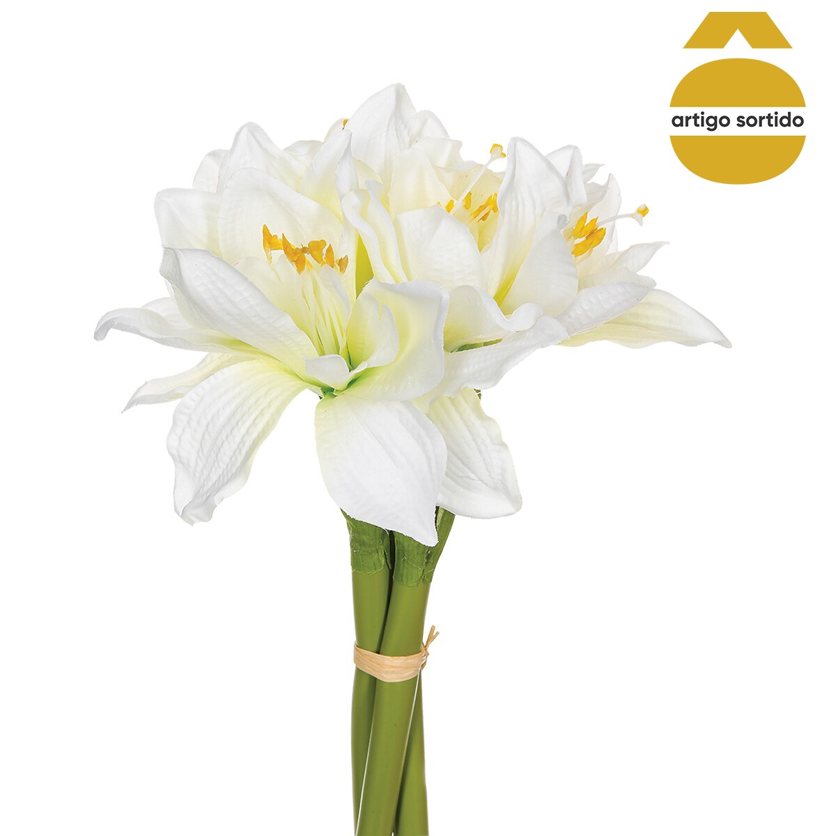 Bouquet de 6 amarilis 31cm