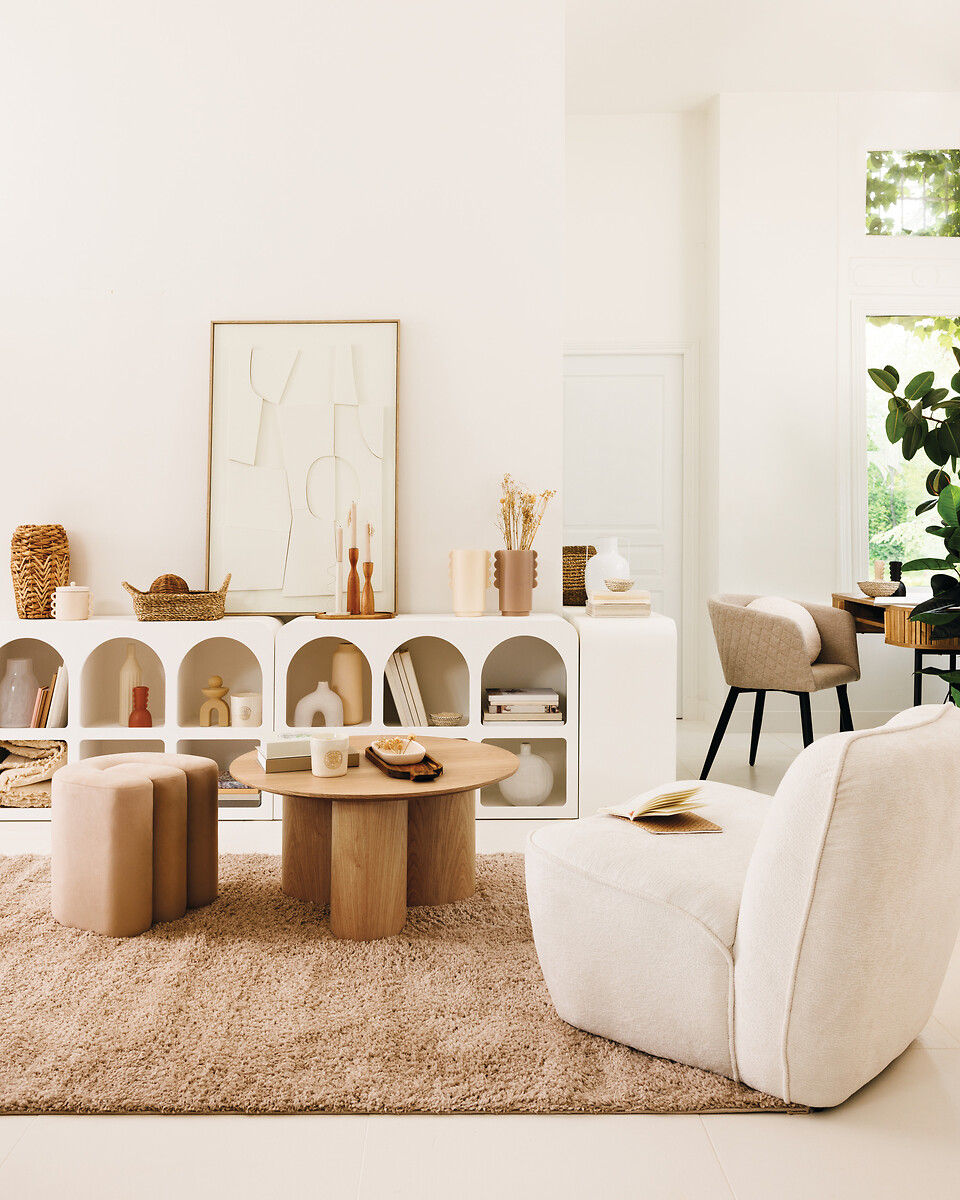 Estante com 6 nichos SOLEYA branca 110cm