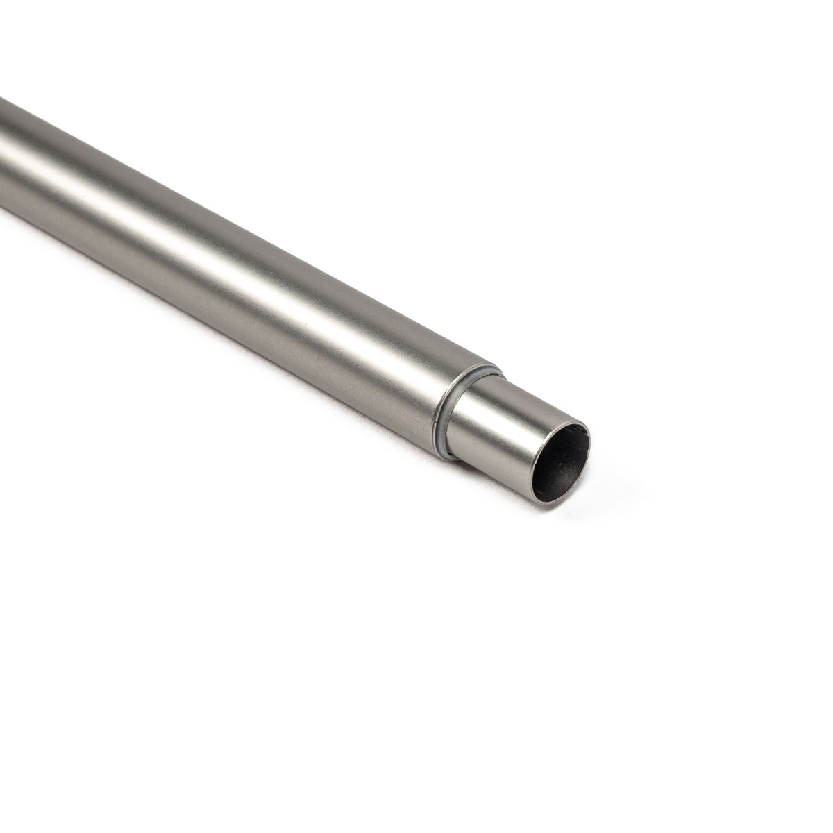 Tubo de ferro forjado extensível prateado fosco 185-350cm