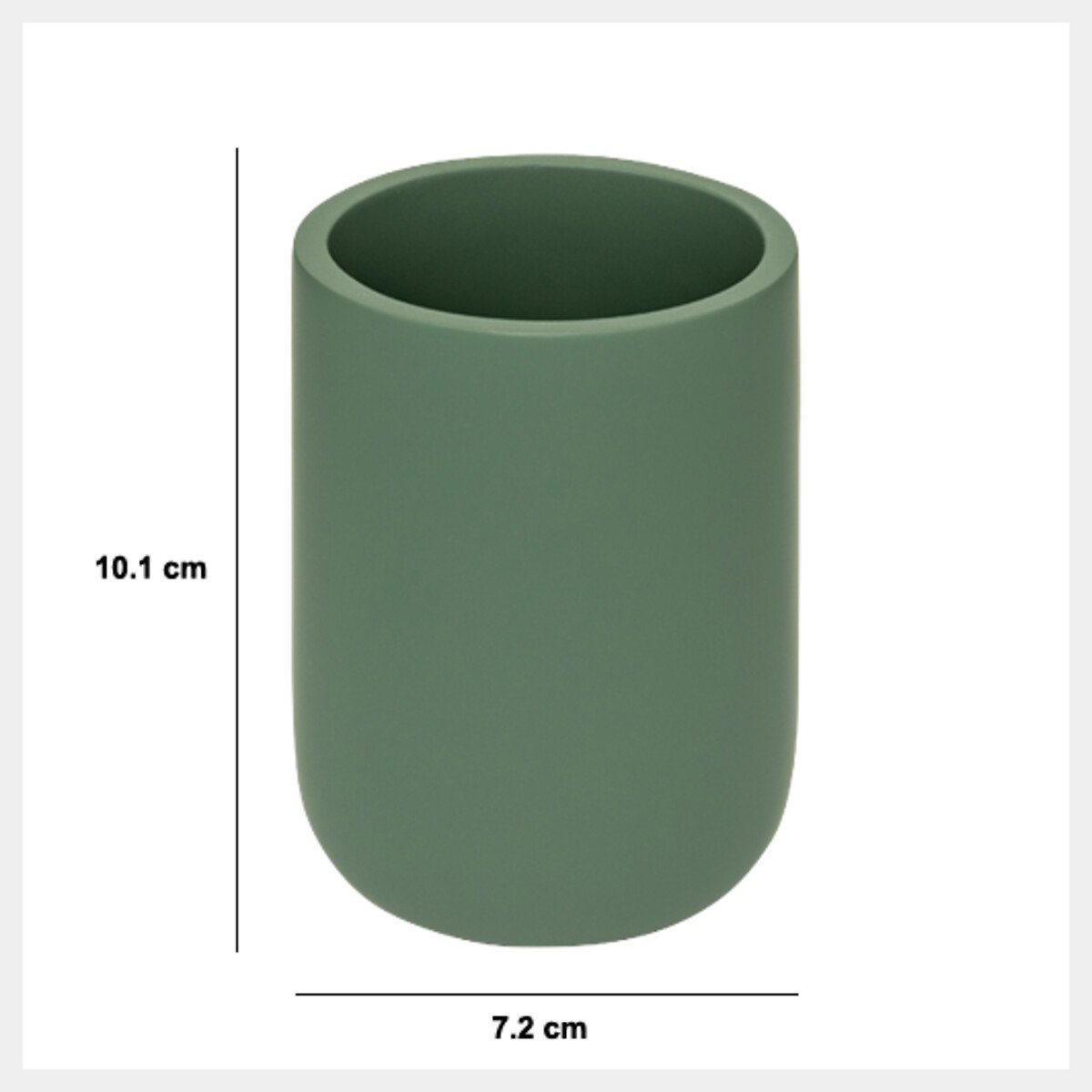 Copo para escova de dentes DUO verde