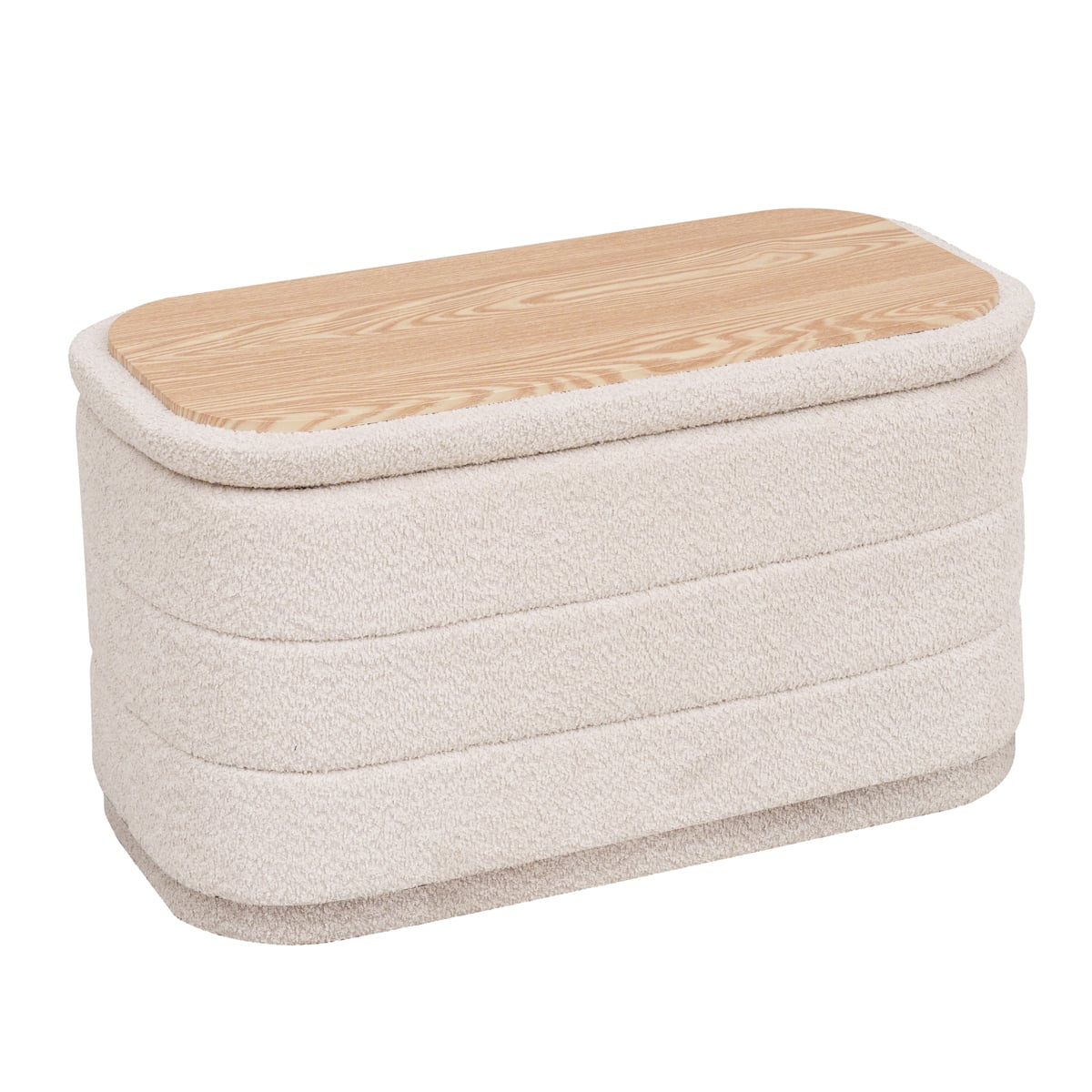 Pufe duplo/mesa YORK bege 38x76cm