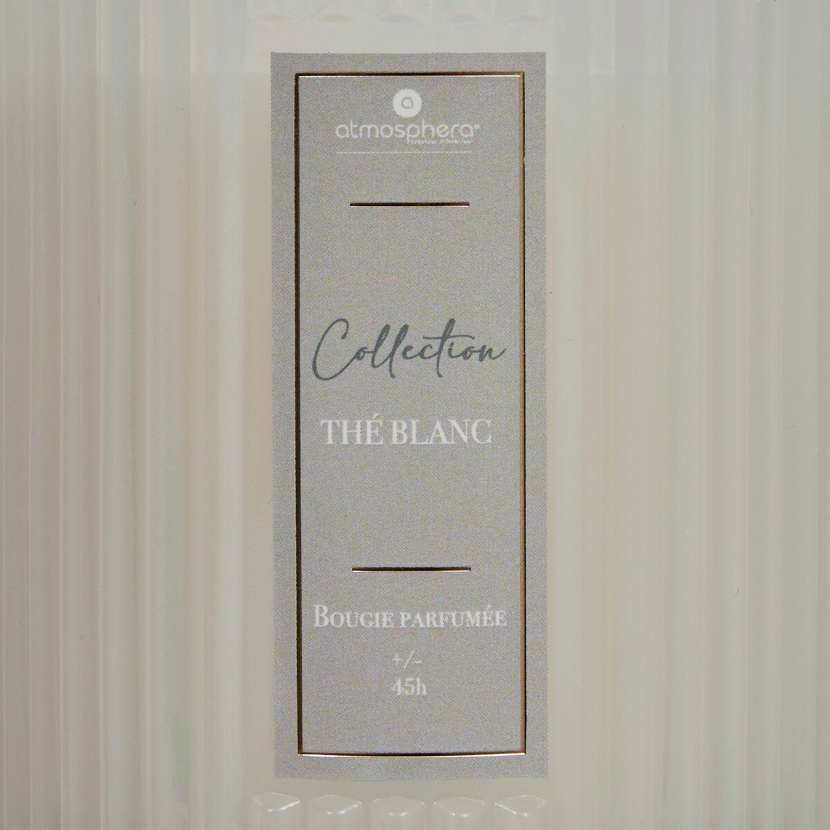 Vela perfumada com copo de vidro COLLECTION thé blanc 290gr,  Vela perfumada com copo de vidro COLLECTION thé blanc 290gr