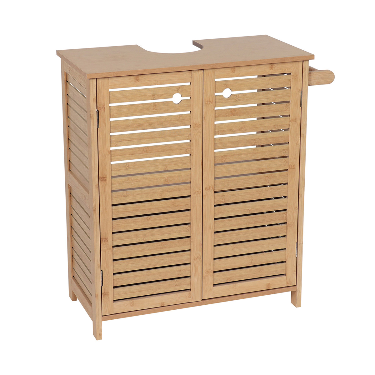 M&oacute;vel para lavat&oacute;rio TRINIDAD em mdf e bambu