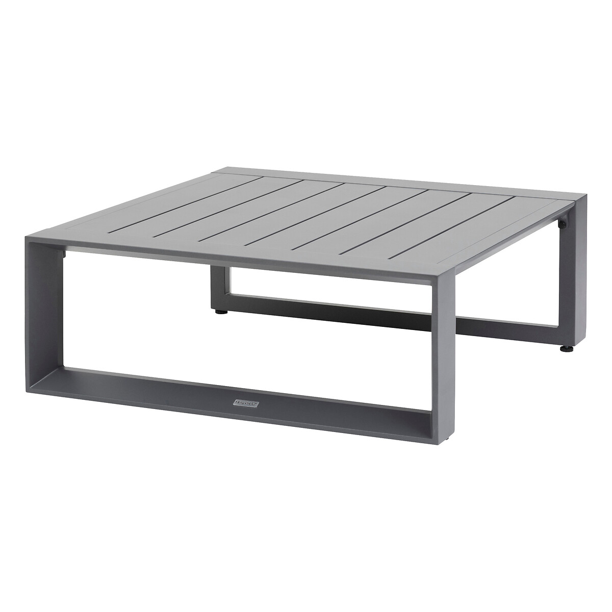 Mesa de centro ALLURE em alum&iacute;nio 79x79cm
