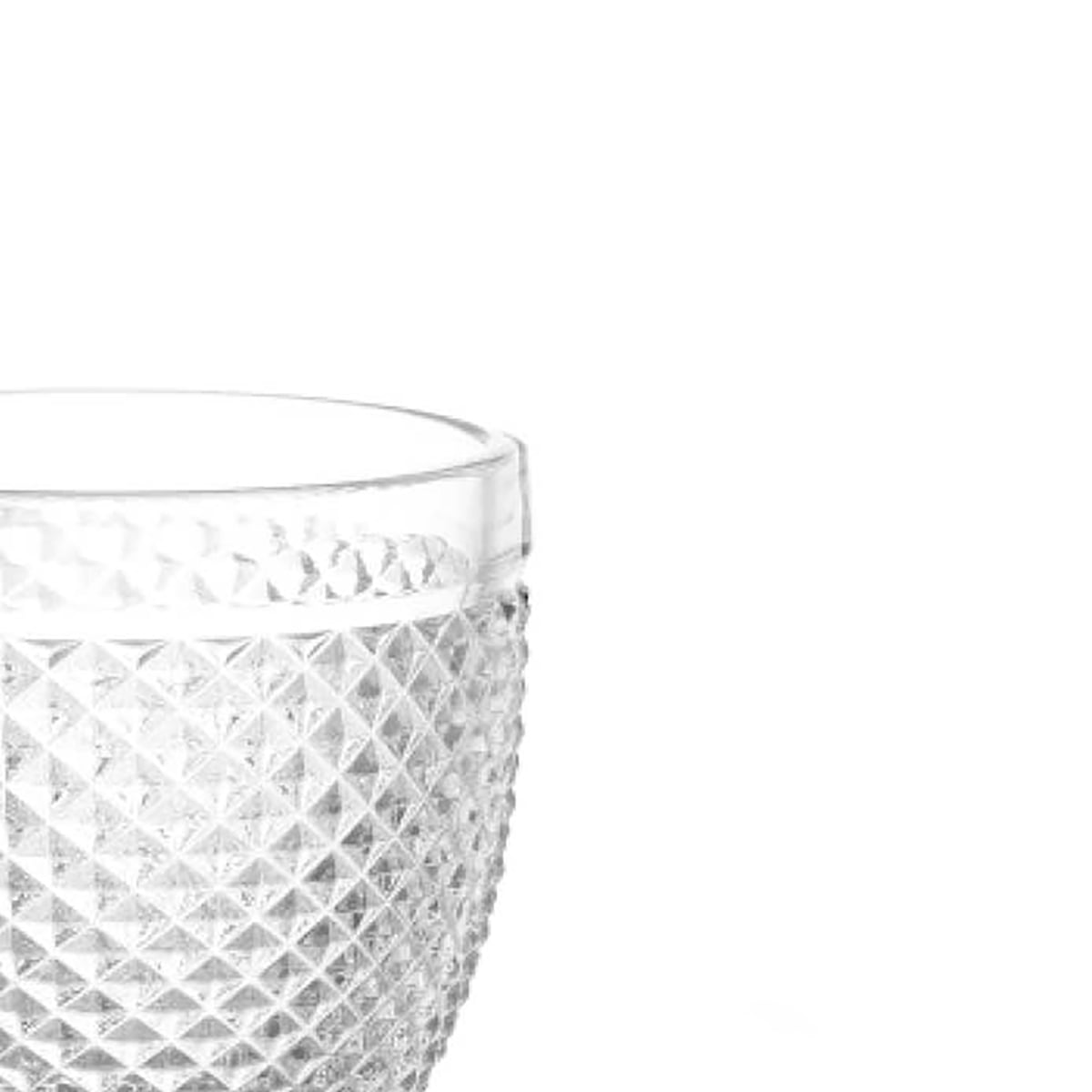 Copo agua vidro com p&eacute; antracite 33cl