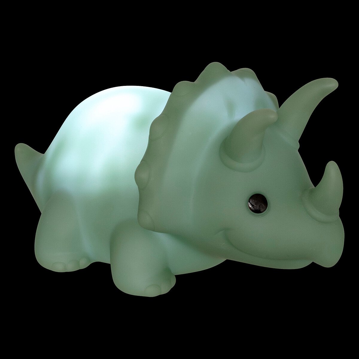 Luz de presença dinosauro verde 17cm