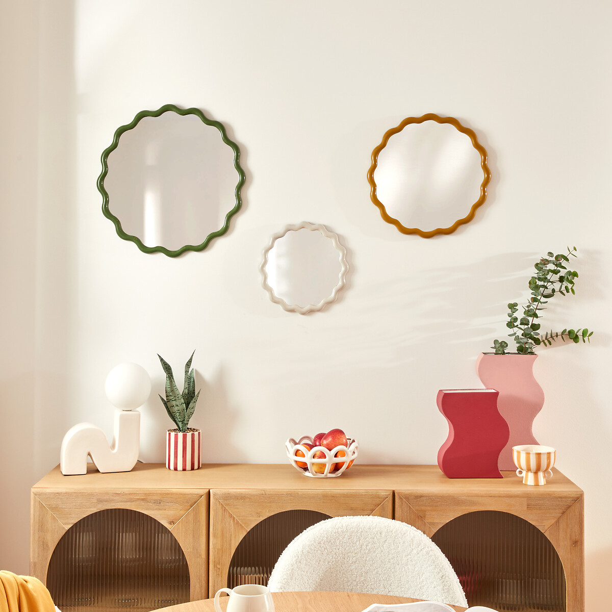 Conjunto de 3 espelhos de parede JUDY