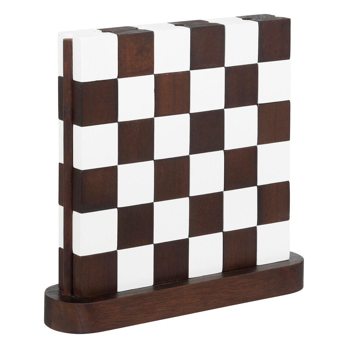 Tabuleiro xadrez TWISTED em madeira 27x28cm